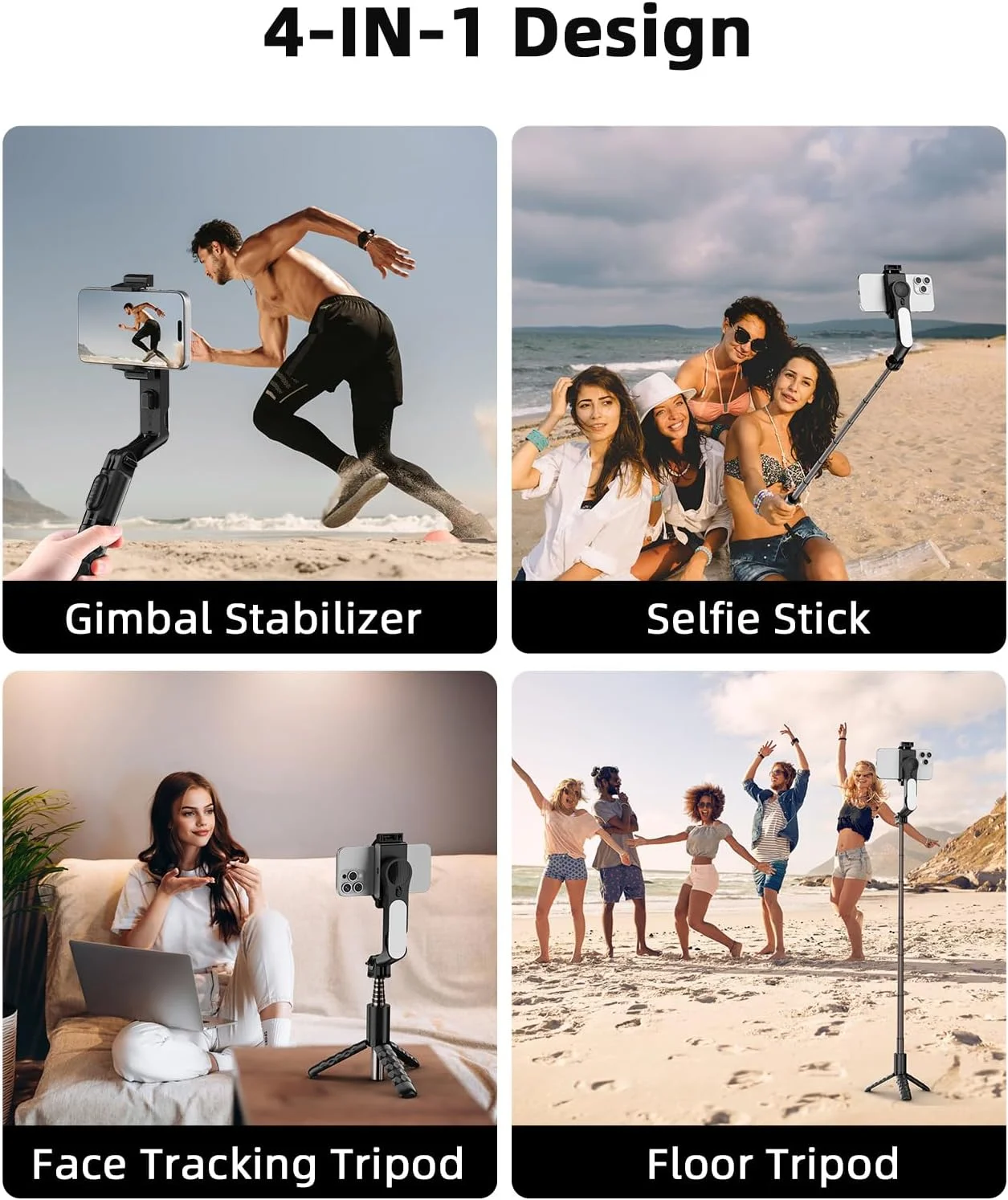KOSCHEAL Selfie Stick Gimbal Stabilizer,1-Axis Cell Phone Stabilizer with Fill Light 360°Rotation with Wireless Controller for Android and iPhone,Ideal for Vlogging,Youtube KOSCHEAL Selfie Stick Gimbal Stabilizer,1-Axis Cell Phone Stabilizer with Fill Light 360°Rotation with Wireless Controller for Android and iPhone,Ideal for Vlogging,Youtube