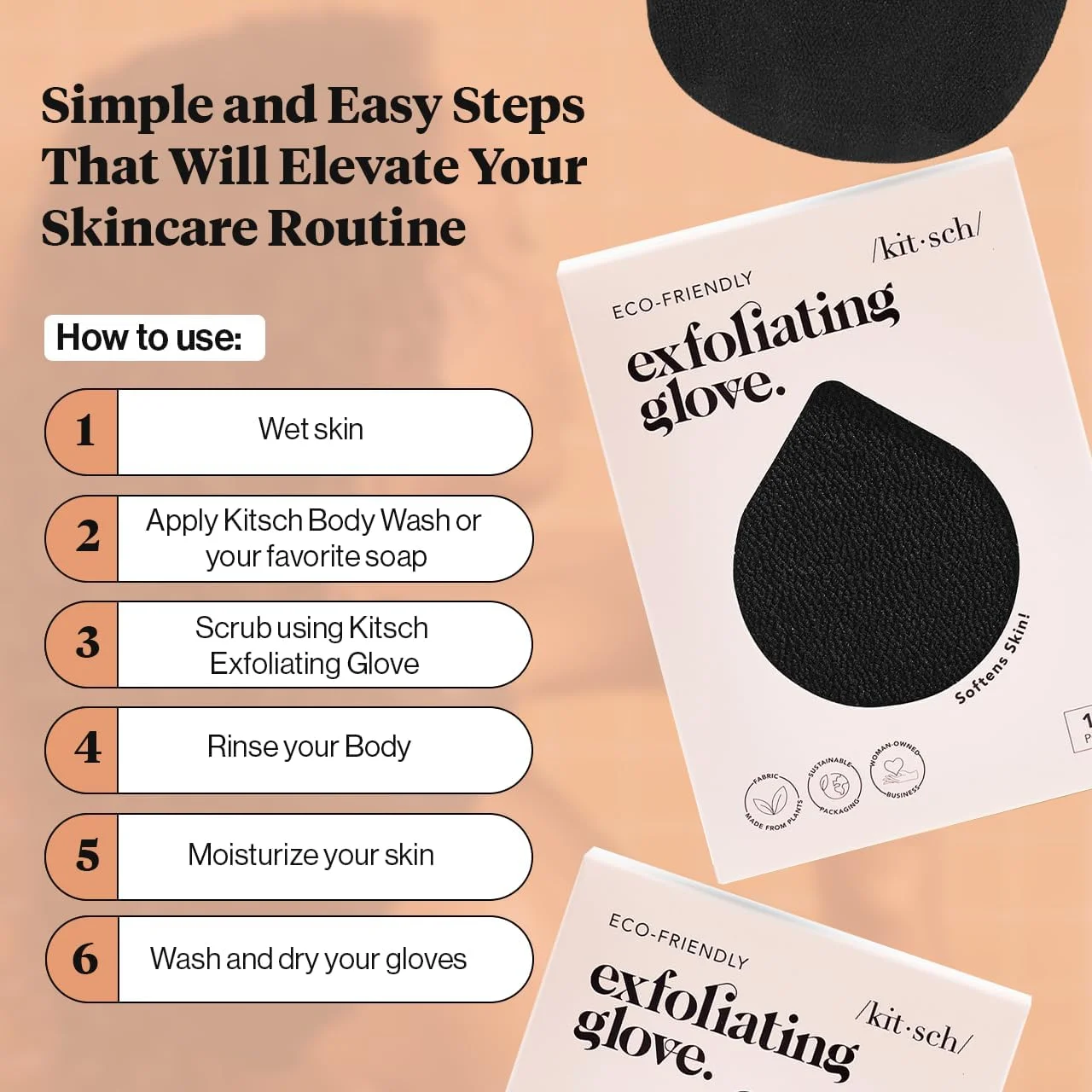 دستکش لایه بردار کیچ - دستکش لایه بردار کره ای و اسکرابر لایه بردار عمیق بدن برای حمام، اسکرابر لایه بردار بدن، از بین برنده پوست مرده، مراقبت از پوست برای پوست صاف و تجدید شده - 1 عدد، مشکی دستکش لایه بردار کیچ - دستکش لایه بردار کره ای و اسکرابر لایه بردار عمیق بدن برای حمام، اسکرابر لایه بردار بدن، از بین برنده پوست مرده، مراقبت از پوست برای پوست صاف و تجدید شده - 1 عدد، مشکی