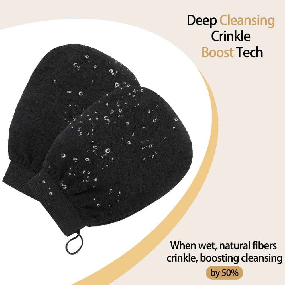 دستکش لایه بردار KEAHND، لایه بردار بدن، اسکرابر بدن، دستکش لایه بردار، از بین برنده پوست مرده برای بدن، اسکرابر پشت برای دوش