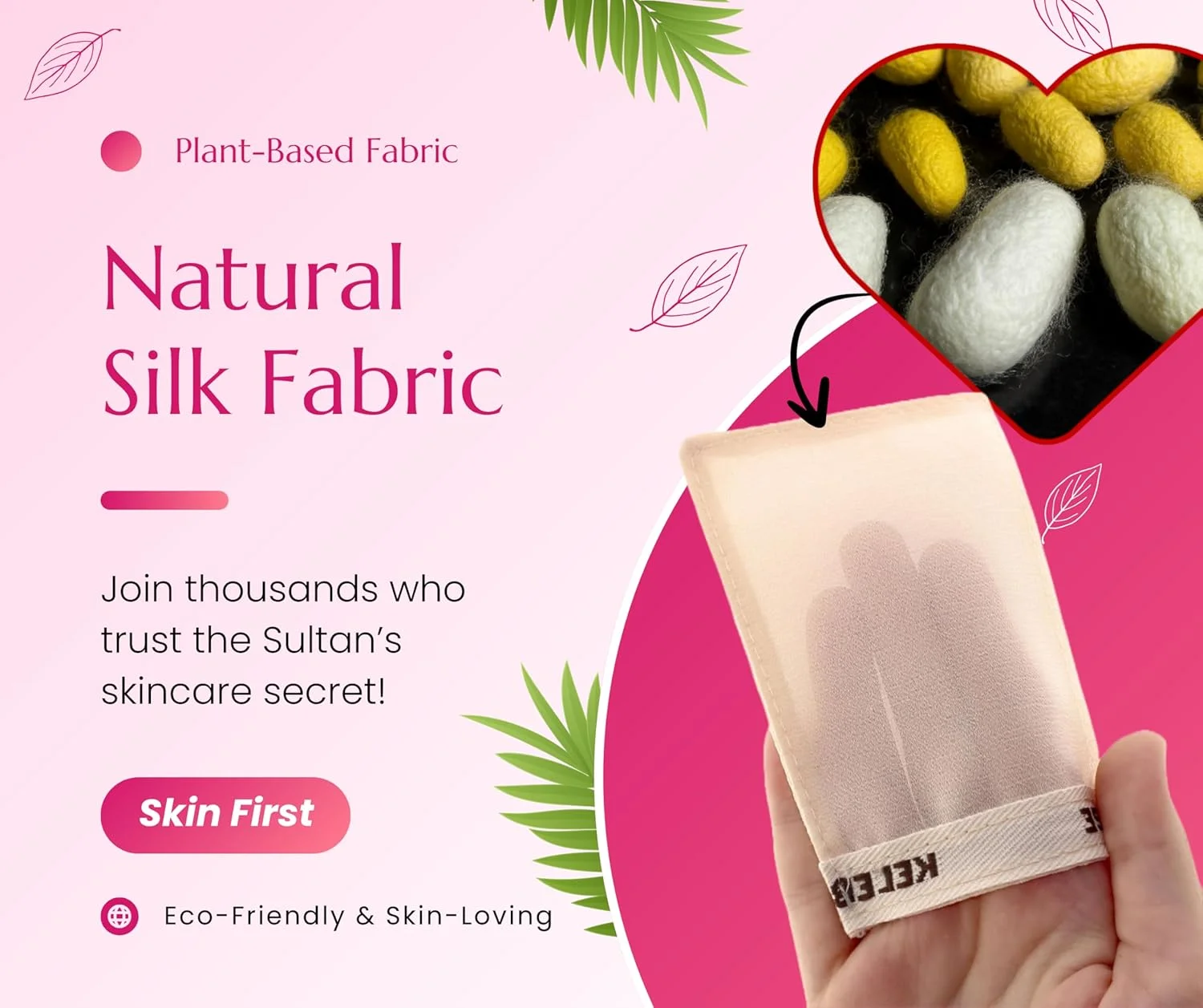 کیسه لایه بردار بدن Kelebek Kese، دستکش حمام ترکی Hamam Spa و دستکش صورت ابریشمی %100 طبیعی کیسه لایه بردار بدن Kelebek Kese، دستکش حمام ترکی Hamam Spa و دستکش صورت ابریشمی %100 طبیعی