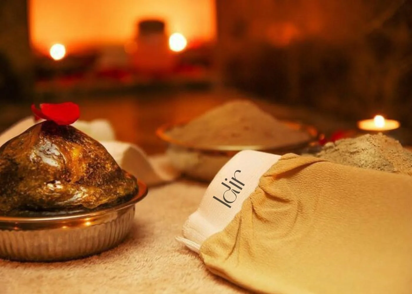 دستکش لایه بردار اورجینال IDIR - بهترین اسکرابر بدن برای پوست صاف - لیف مراکشی ملایم - دستکش لایه بردار که پوست مرده و کراتوز پیلاریس را از بین می برد - کسا بهترین پاک کننده پوست مرده.