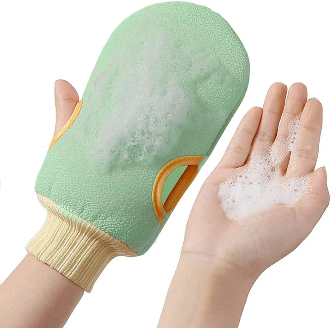 دستکش لایه بردار بدن KASTWAVE، بسته 2 عددی، اسکراب لایه بردار، دستکش لوفا، دستکش اسکراب لایه بردار بدن، دستکش پاک کننده صورت، بازو و پاها برای حمام (سبز + صورتی) دستکش لایه بردار بدن KASTWAVE، بسته 2 عددی، اسکراب لایه بردار، دستکش لوفا، دستکش اسکراب لایه بردار بدن، دستکش پاک کننده صورت، بازو و پاها برای حمام (سبز + صورتی)