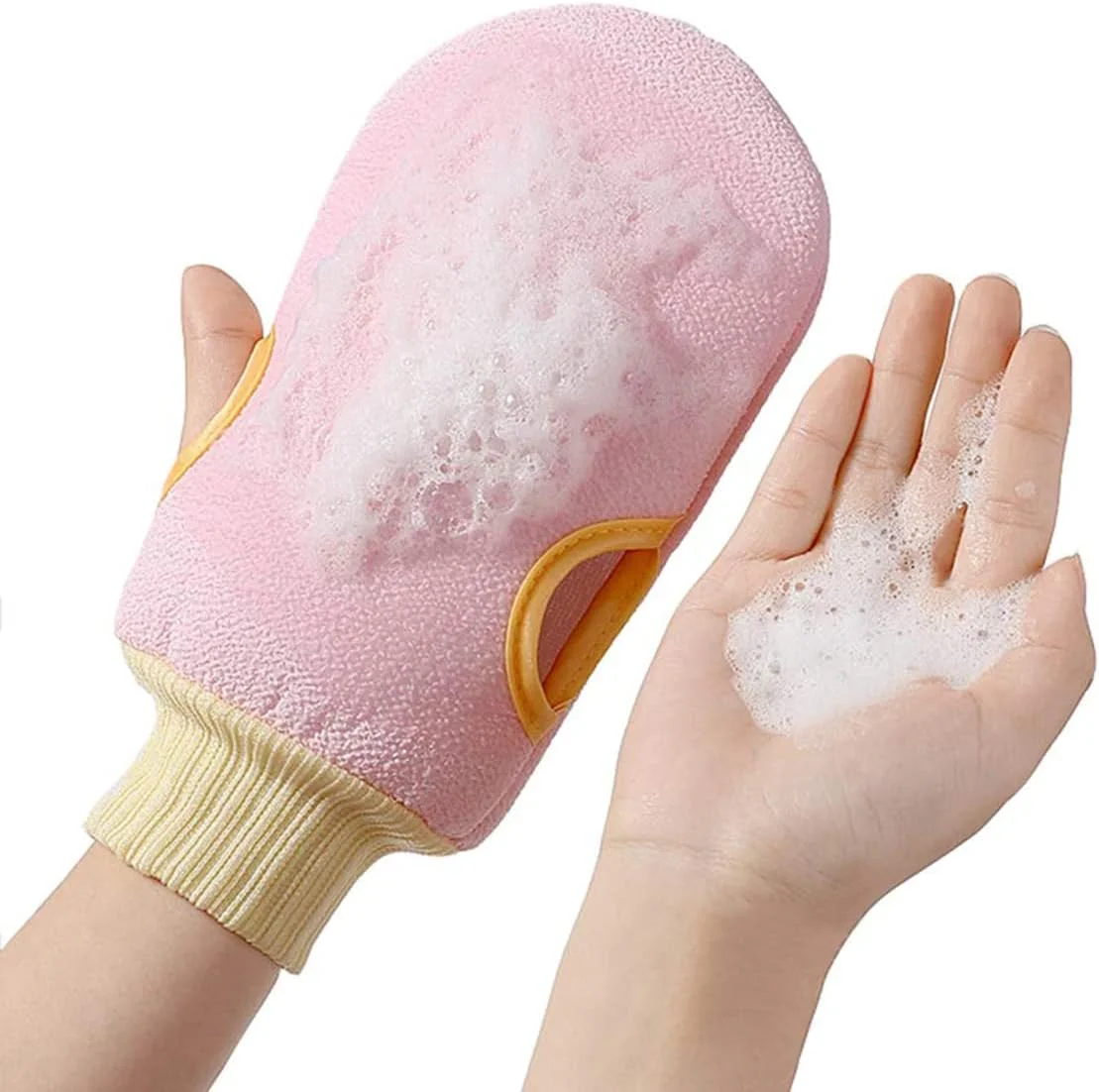 دستکش لایه بردار بدن KASTWAVE، بسته 2 عددی، اسکراب لایه بردار، دستکش لوفا، دستکش اسکراب لایه بردار بدن، دستکش پاک کننده صورت، بازو و پاها برای حمام (سبز + صورتی) دستکش لایه بردار بدن KASTWAVE، بسته 2 عددی، اسکراب لایه بردار، دستکش لوفا، دستکش اسکراب لایه بردار بدن، دستکش پاک کننده صورت، بازو و پاها برای حمام (سبز + صورتی)