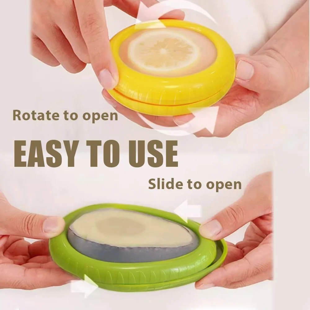 Iosjeude Avocado Saver and Tomato Holder - Set of 4 Reusable Storage Containers for Fridge - Ideal for Apples, Garlic, Onions, Lemons, and Potatoes, sgbxh04 Iosjeude Avocado Saver and Tomato Holder - Set of 4 Reusable Storage Containers for Fridge - Ideal for Apples, Garlic, Onions, Lemons, and Potatoes, sgbxh04