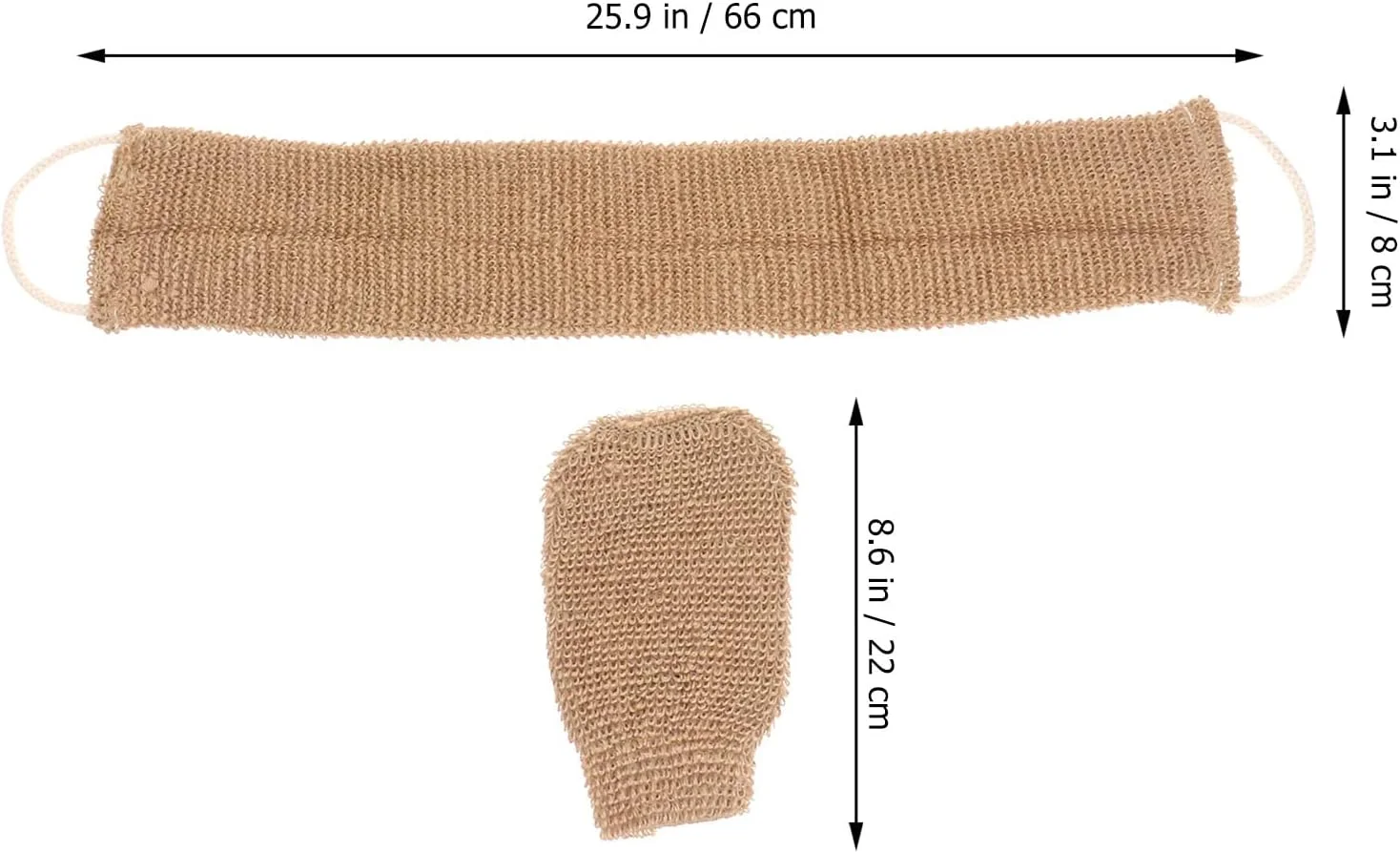 HEALLILY 2 عدد بند لیف پشت برای دوش گرفتن، برس لایه بردار بدن، لیف، دستکش حمام، لوازم جانبی حمام برای دوش گرفتن آقایان