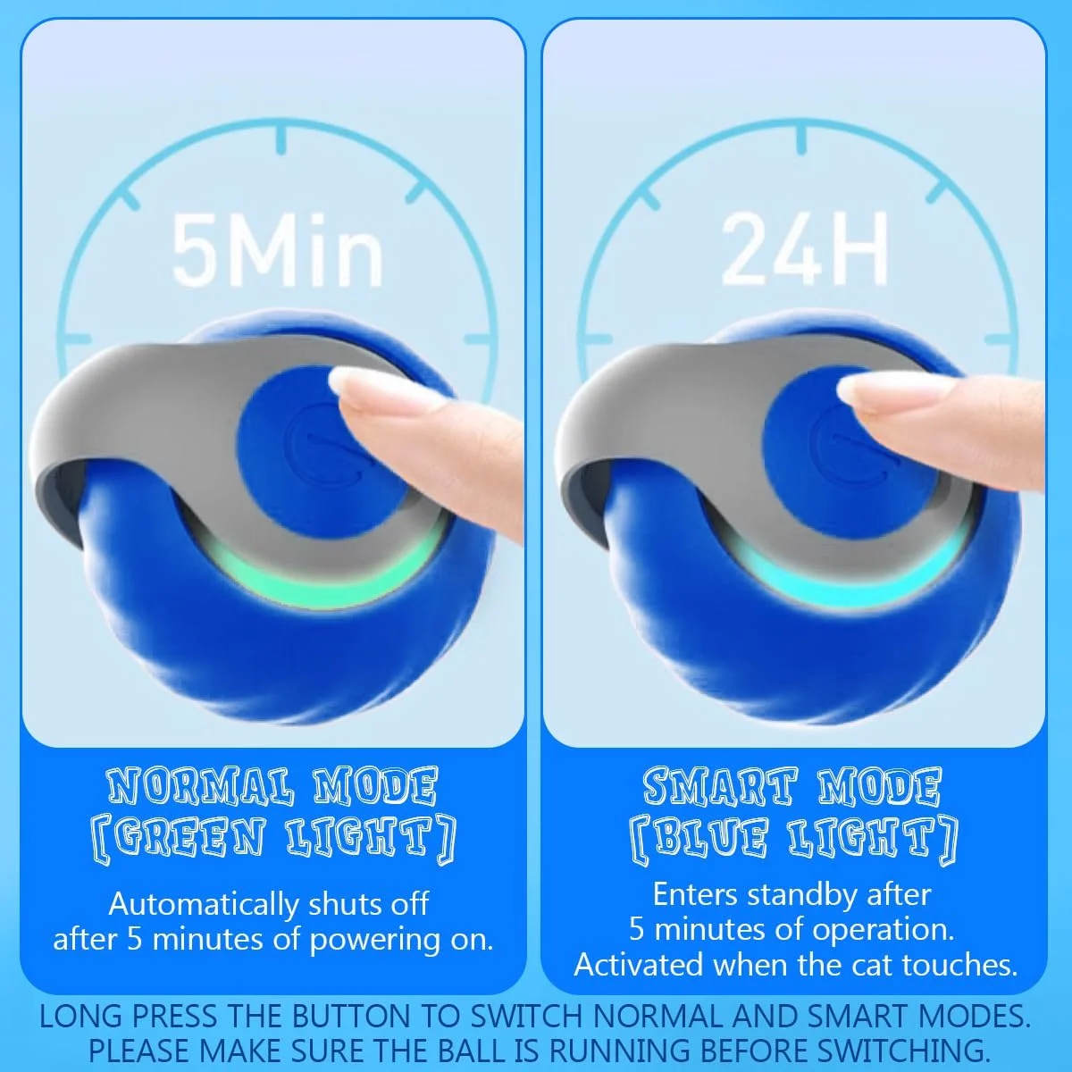 یوشیم Speedy Tail 2.0، اسباب بازی گربه Speedy Tail، توپ اسباب بازی تعاملی هوشمند گربه برای گربه های خانگی با 3 دم و 2 سرعت، اسباب بازی های گربه هوشمند با قابلیت اجتناب از موانع برای سرگرم نگه داشتن گربه های کوچک/متوسط/بزرگ یوشیم Speedy Tail 2.0، اسباب بازی گربه Speedy Tail، توپ اسباب بازی تعاملی هوشمند گربه برای گربه های خانگی با 3 دم و 2 سرعت، اسباب بازی های گربه هوشمند با قابلیت اجتناب از موانع برای سرگرم نگه داشتن گربه های کوچک/متوسط/بزرگ