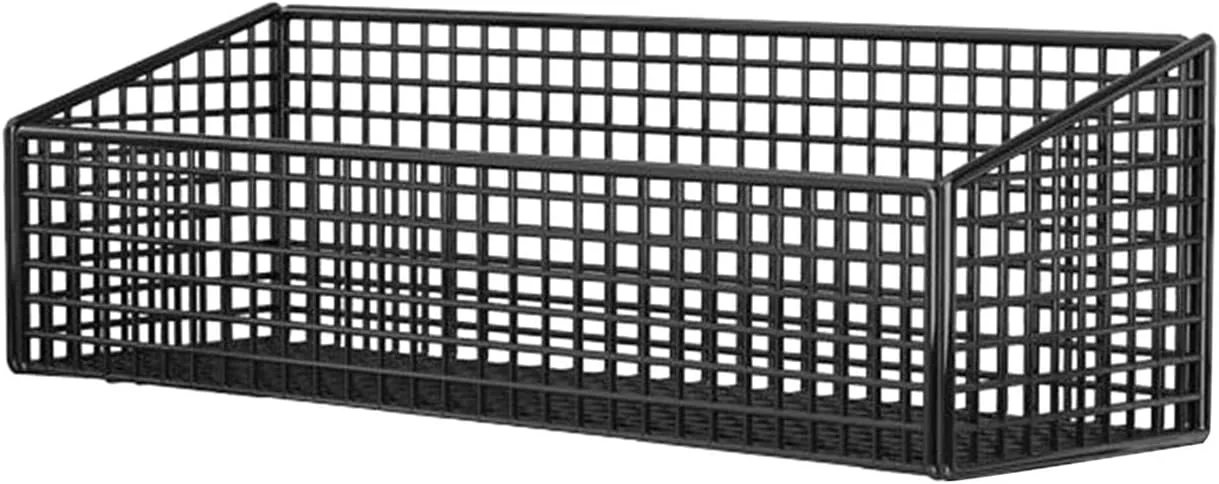 سبد آویز دیواری فلزی، قفسه آویز، قفسه سازمان دهنده انبار دیواری، سبد سیمی میوه برای پیاز، سیب زمینی، سبزیجات آشپزخانه، بزرگ