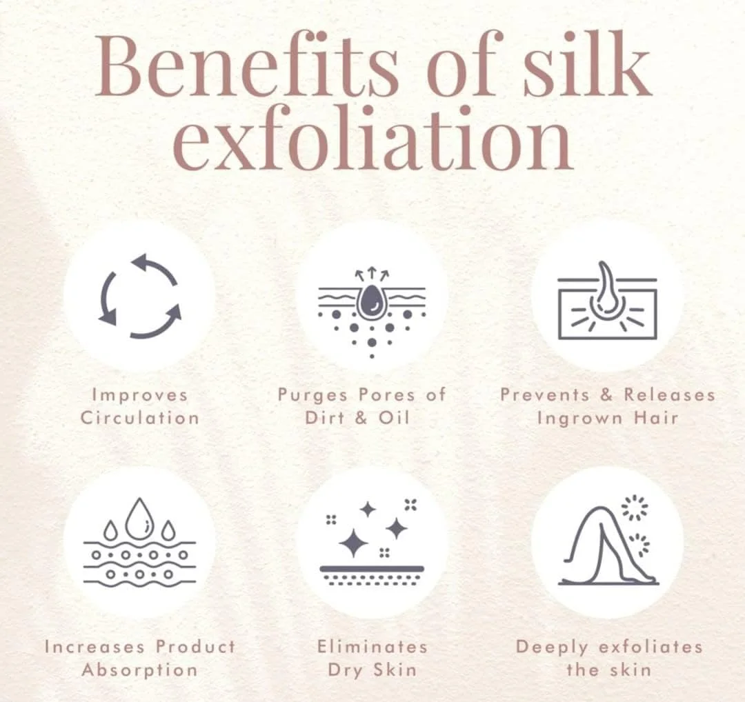 دستکش لایه بردار ابریشمی ENLIWISH، 100% ابریشم ترکی، لایه برداری عمیق بدن، از بین برنده پوست مرده، لایه بردار بدن، صاف کننده پوست، اسکراب از بین برنده برنزه دستکش لایه بردار ابریشمی ENLIWISH، 100% ابریشم ترکی، لایه برداری عمیق بدن، از بین برنده پوست مرده، لایه بردار بدن، صاف کننده پوست، اسکراب از بین برنده برنزه