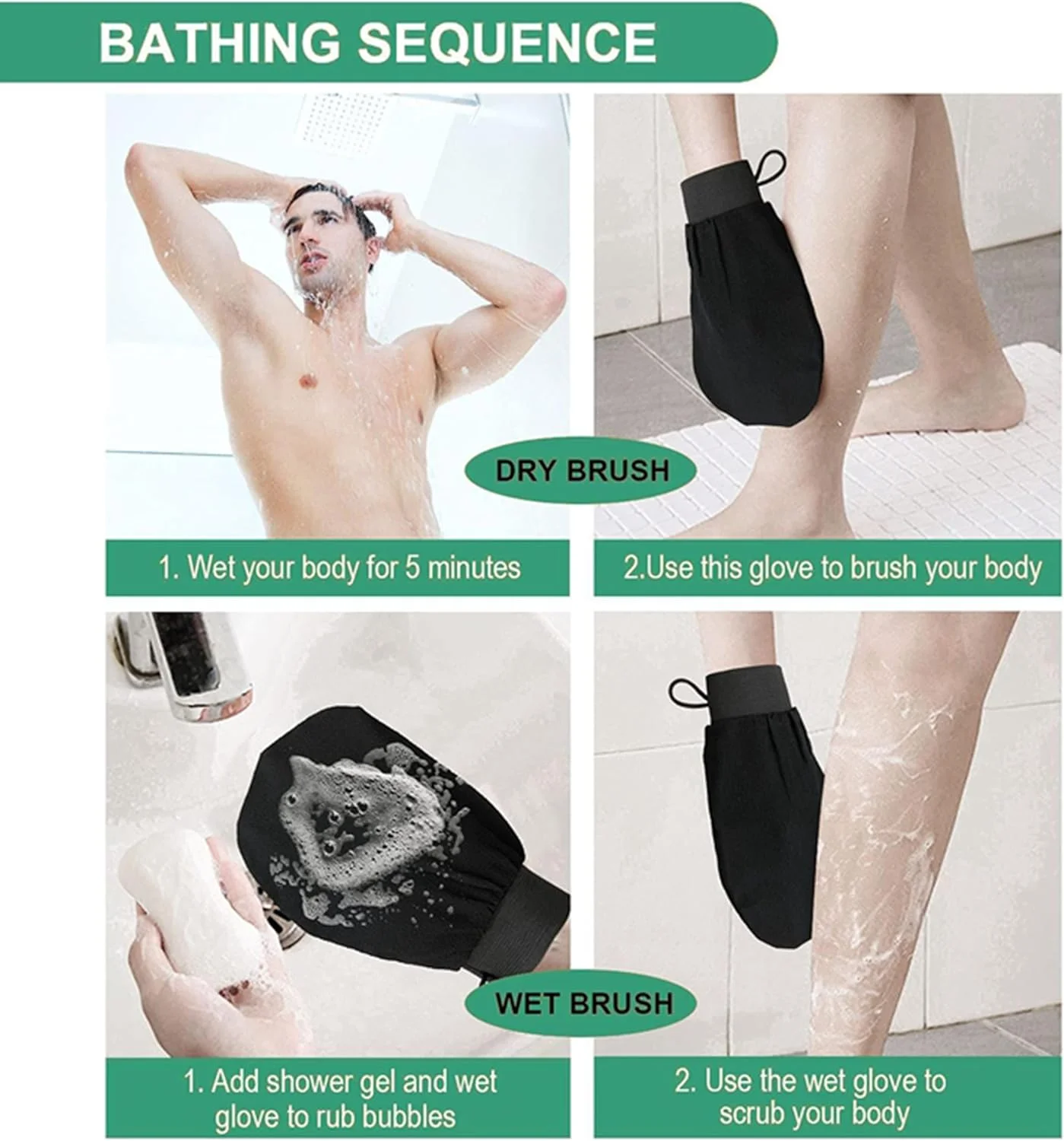 لیف لوفا مراکشی اکو شاین، دستکش لایه بردار بدن، مناسب برای از بین بردن تیرگی پوست، دستکش حمام، لایه بردار کیسه ای، دستکش لایه بردار، اسکراب بدن، پاک کننده عمیق پوست مرده، دستکش اسکراب برای حمام