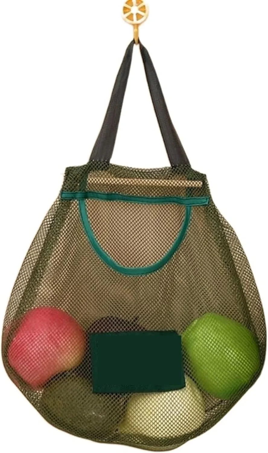 سبد تخم مرغ Gfvjhfhk کیسه های آویز توری برای نگهداری پیاز، سیب زمینی، میوه و سبزیجات آشپزخانه، کیسه توری توخالی و قابل تنفس برای سازماندهی لوازم جانبی آشپزخانه (02)