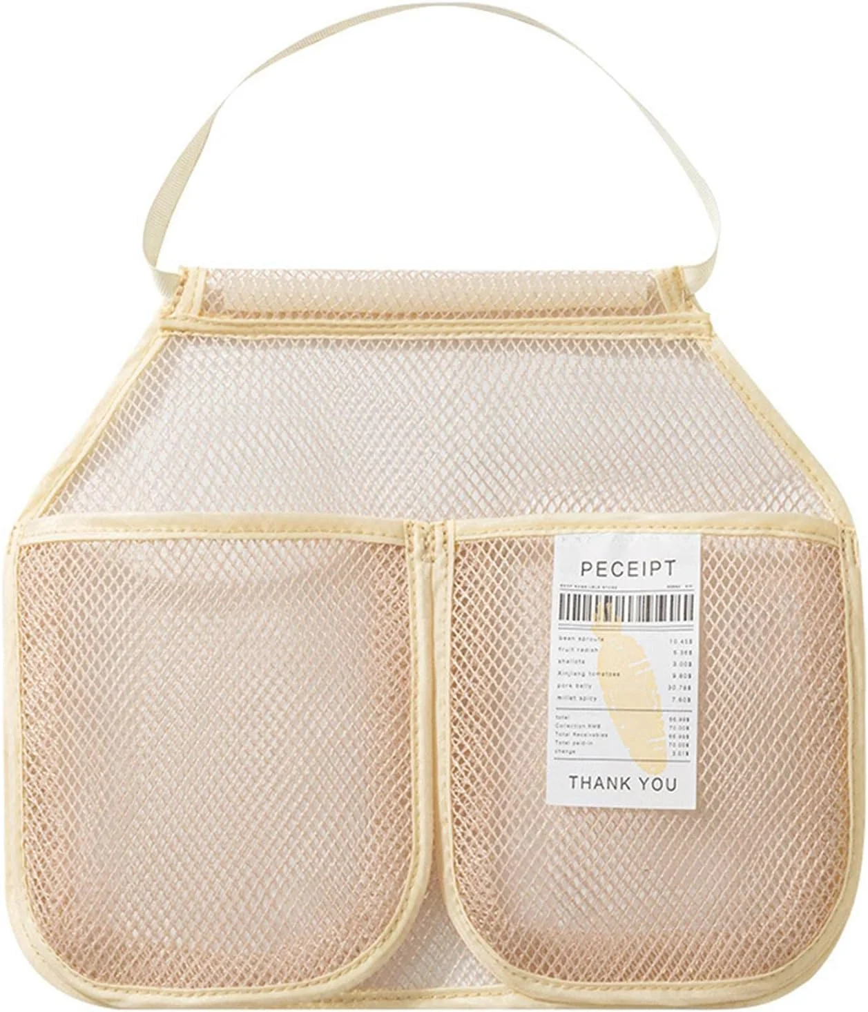 کیسه های توری میوه و سبزیجات - هاموک میوه 2 محفظه، کیف های حمل و نگهداری برای سیر، سیب زمینی، پیاز یا کیسه زباله کیسه های توری میوه و سبزیجات - هاموک میوه 2 محفظه، کیف های حمل و نگهداری برای سیر، سیب زمینی، پیاز یا کیسه زباله