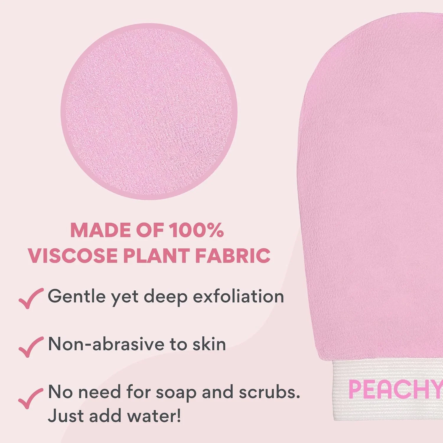 COOLBABY Deep Exfoliating Glove for Body - Shower Scrubbing Mitt for Softer Illuminate Skin, Dead Skin Remover for Women, Silky Smooth Skin(Pink) COOLBABY Deep Exfoliating Glove for Body - Shower Scrubbing Mitt for Softer Illuminate Skin, Dead Skin Remover for Women, Silky Smooth Skin(Pink)