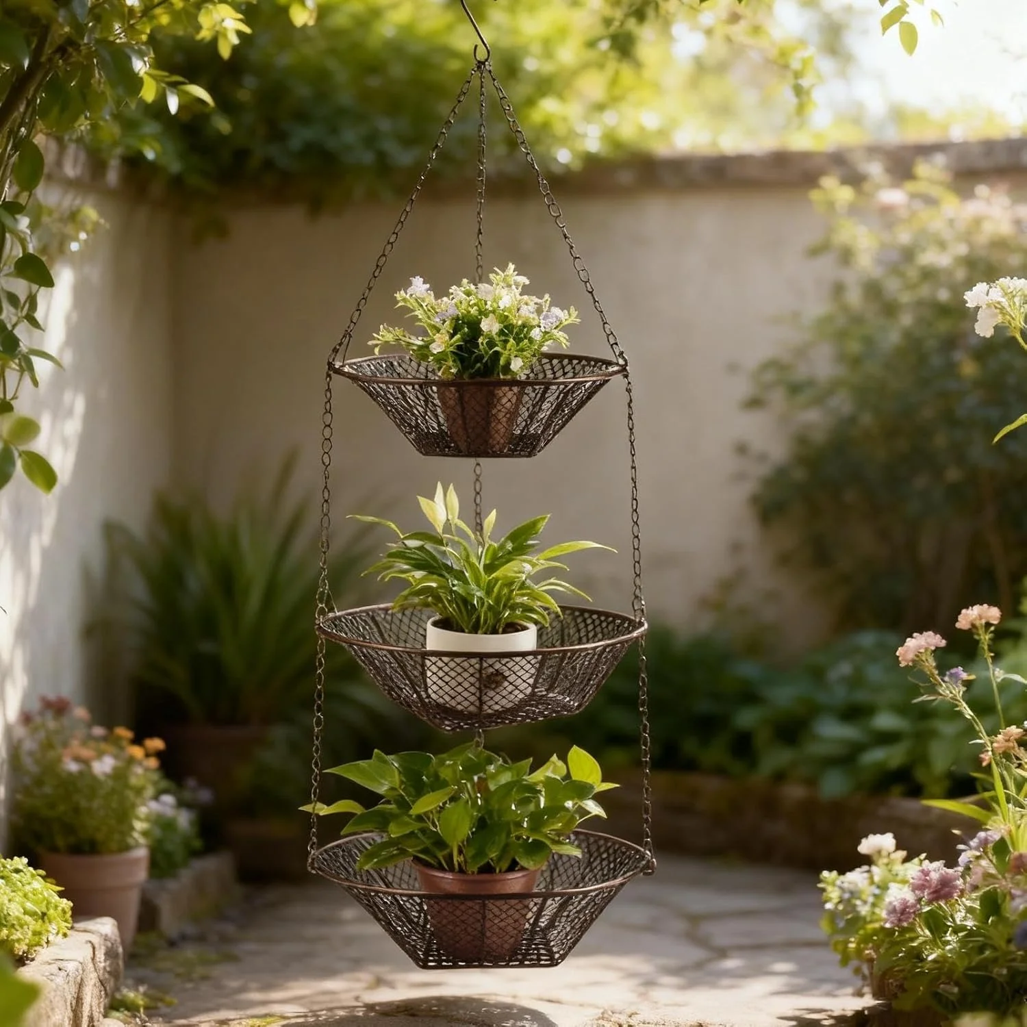 سبد میوه و سبزیجات، قفسه نگهدارنده فلزی 3 طبقه | سبد سازمان دهنده میوه آشپزخانه | برای مواد غذایی، تنقلات، نان، سیب زمینی، پیاز، ابزار باغبانی، سازماندهی انباری حیاط باغ حمام سبد میوه و سبزیجات، قفسه نگهدارنده فلزی 3 طبقه | سبد سازمان دهنده میوه آشپزخانه | برای مواد غذایی، تنقلات، نان، سیب زمینی، پیاز، ابزار باغبانی، سازماندهی انباری حیاط باغ حمام