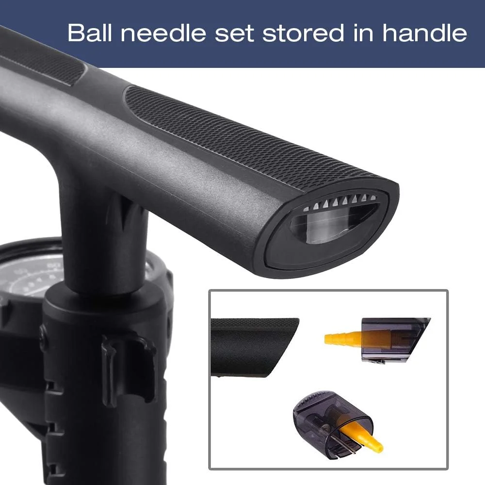 Beto Bike Pump Portable - Bicycle Floor Pump with Industrial Top-Mounted Gauge & Air Bleed Button - Presta Schrader Dunlop Valve Universal, Steel Tube 160 Psi Max Beto Bike Pump Portable - Bicycle Floor Pump with Industrial Top-Mounted Gauge & Air Bleed Button - Presta Schrader Dunlop Valve Universal, Steel Tube 160 Psi Max