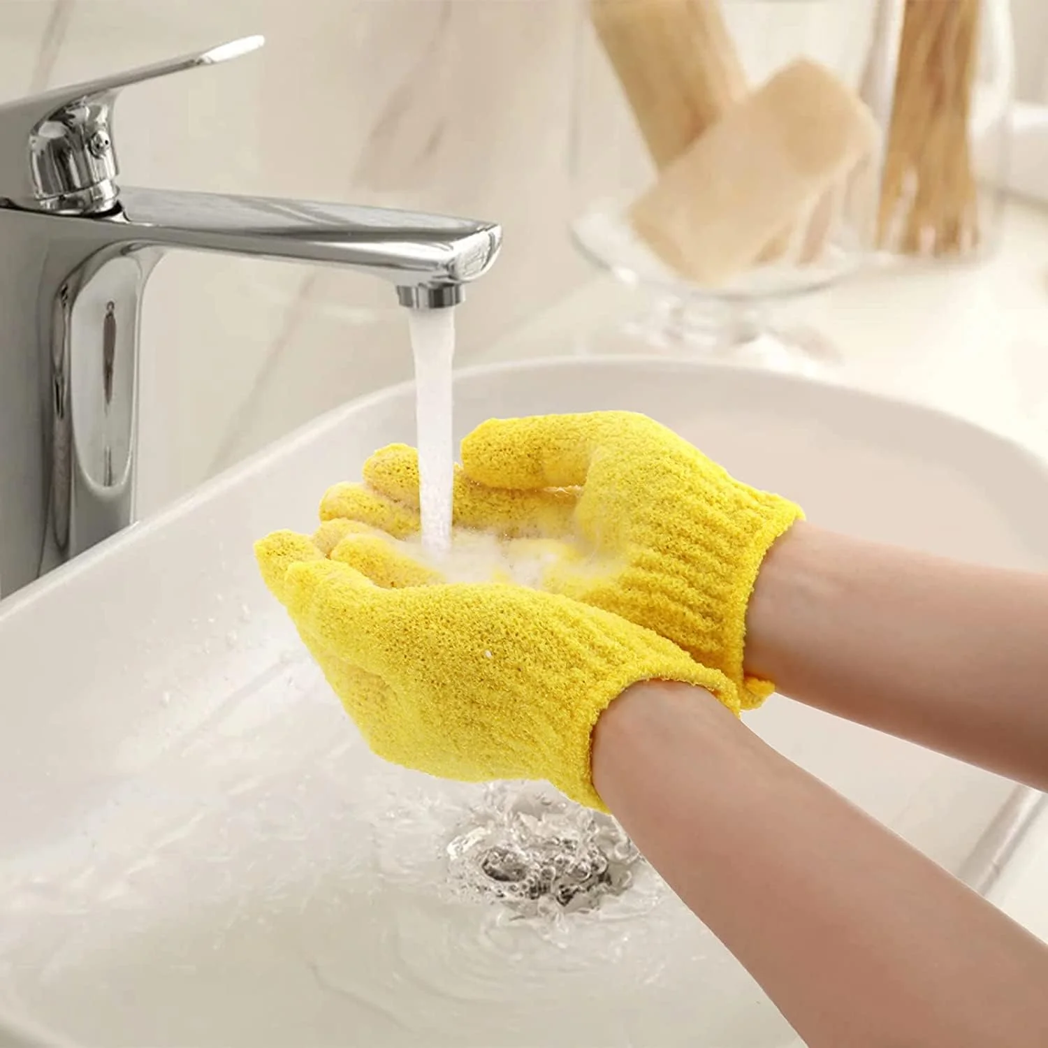 بیبی 8 جفت دستکش حمام لایه بردار، دستکش اسکراب لایه بردار، حلال حذف سلول های مرده پوست، لوازم جانبی لایه بردار دوش برای دوش، اسپا، ماساژ و اسکراب بدن برای مردان، زنان و کودکان بیبی 8 جفت دستکش حمام لایه بردار، دستکش اسکراب لایه بردار، حلال حذف سلول های مرده پوست، لوازم جانبی لایه بردار دوش برای دوش، اسپا، ماساژ و اسکراب بدن برای مردان، زنان و کودکان