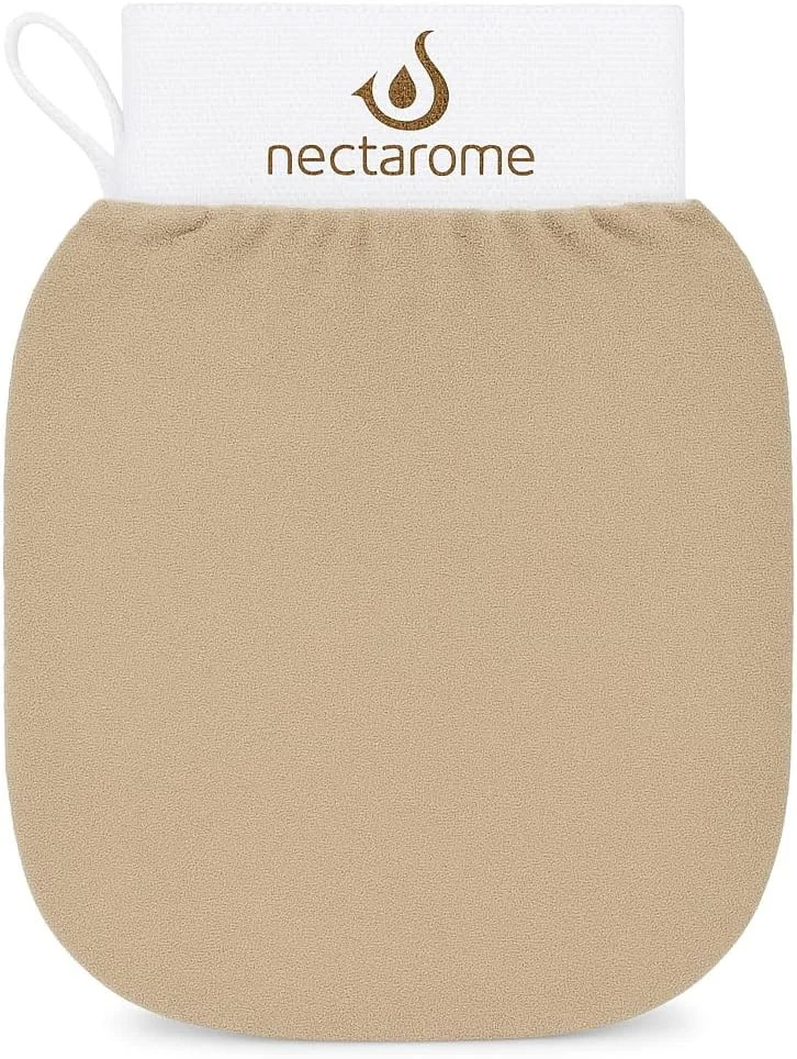 دستکش لایه بردار شنی Auramoon Nectarome - اسکرابر عمیق بدن برای از بین بردن تیرگی، پوست مرده و ناخالصی ها - بهبود گردش خون، نرم و روشن کننده پوست - بادوام و ملایم برای استفاده روزانه دستکش لایه بردار شنی Auramoon Nectarome - اسکرابر عمیق بدن برای از بین بردن تیرگی، پوست مرده و ناخالصی ها - بهبود گردش خون، نرم و روشن کننده پوست - بادوام و ملایم برای استفاده روزانه