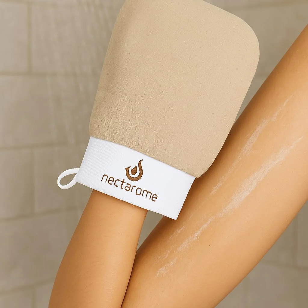 دستکش لایه بردار شنی Auramoon Nectarome - اسکرابر عمیق بدن برای از بین بردن تیرگی، پوست مرده و ناخالصی ها - بهبود گردش خون، نرم و روشن کننده پوست - بادوام و ملایم برای استفاده روزانه دستکش لایه بردار شنی Auramoon Nectarome - اسکرابر عمیق بدن برای از بین بردن تیرگی، پوست مرده و ناخالصی ها - بهبود گردش خون، نرم و روشن کننده پوست - بادوام و ملایم برای استفاده روزانه