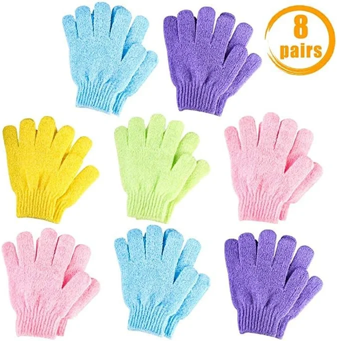 بیبی 8 جفت دستکش حمام لایه بردار، دستکش اسکراب لایه بردار، حلال حذف سلول های مرده پوست، لوازم جانبی لایه بردار دوش برای دوش، اسپا، ماساژ و اسکراب بدن برای مردان، زنان و کودکان بیبی 8 جفت دستکش حمام لایه بردار، دستکش اسکراب لایه بردار، حلال حذف سلول های مرده پوست، لوازم جانبی لایه بردار دوش برای دوش، اسپا، ماساژ و اسکراب بدن برای مردان، زنان و کودکان