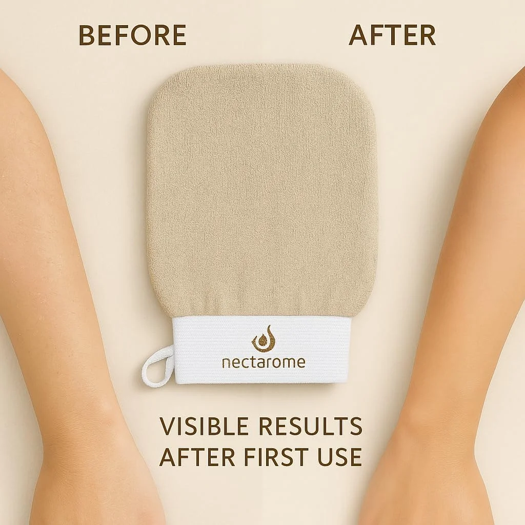 دستکش لایه بردار شنی Auramoon Nectarome - اسکرابر عمیق بدن برای از بین بردن تیرگی، پوست مرده و ناخالصی ها - بهبود گردش خون، نرم و روشن کننده پوست - بادوام و ملایم برای استفاده روزانه دستکش لایه بردار شنی Auramoon Nectarome - اسکرابر عمیق بدن برای از بین بردن تیرگی، پوست مرده و ناخالصی ها - بهبود گردش خون، نرم و روشن کننده پوست - بادوام و ملایم برای استفاده روزانه