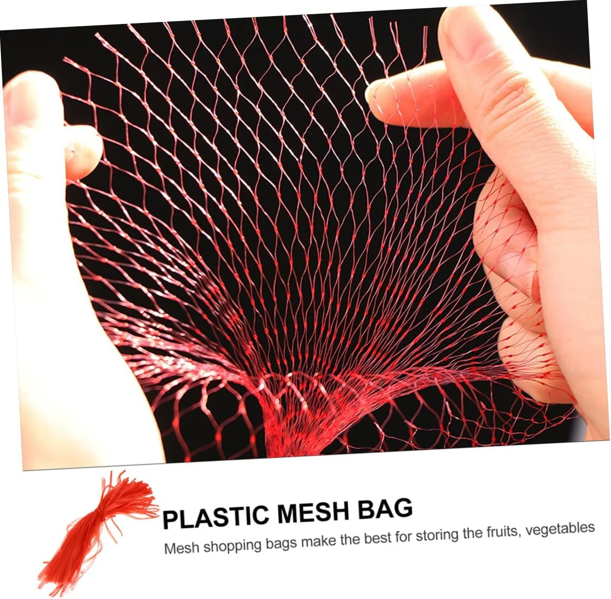 ارینگگوگو 50 عدد کیسه توری قرمز ریز برای نگهداری سبزیجات، کیسه های توری قابل تنفس برای پیاز، سیب زمینی، سیر، سبزیجات ریشه ای و میوه ها، مناسب برای نگهداری در آشپزخانه و خرید