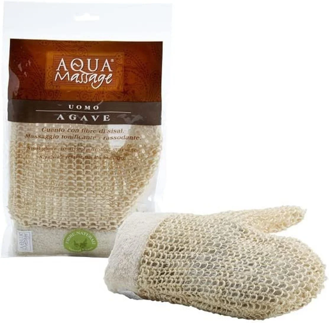AQUA MASSAGE Aqua mass guanto sisal 952 massaggio c12x12x7 AQUA MASSAGE Aqua mass guanto sisal 952 massaggio c12x12x7