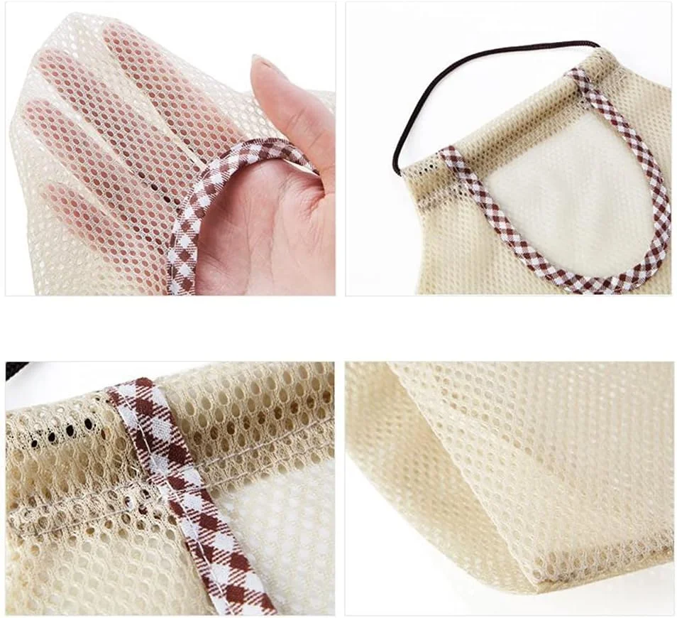 کیسه توری آویز، کیسه توری قابل استفاده مجدد برای نگهداری سبزیجات، کیسه های خرید، کیسه توری آویز قابل تنفس برای میوه ها، اسباب بازی ها، سیب زمینی، پیاز، نگهداری در آشپزخانه