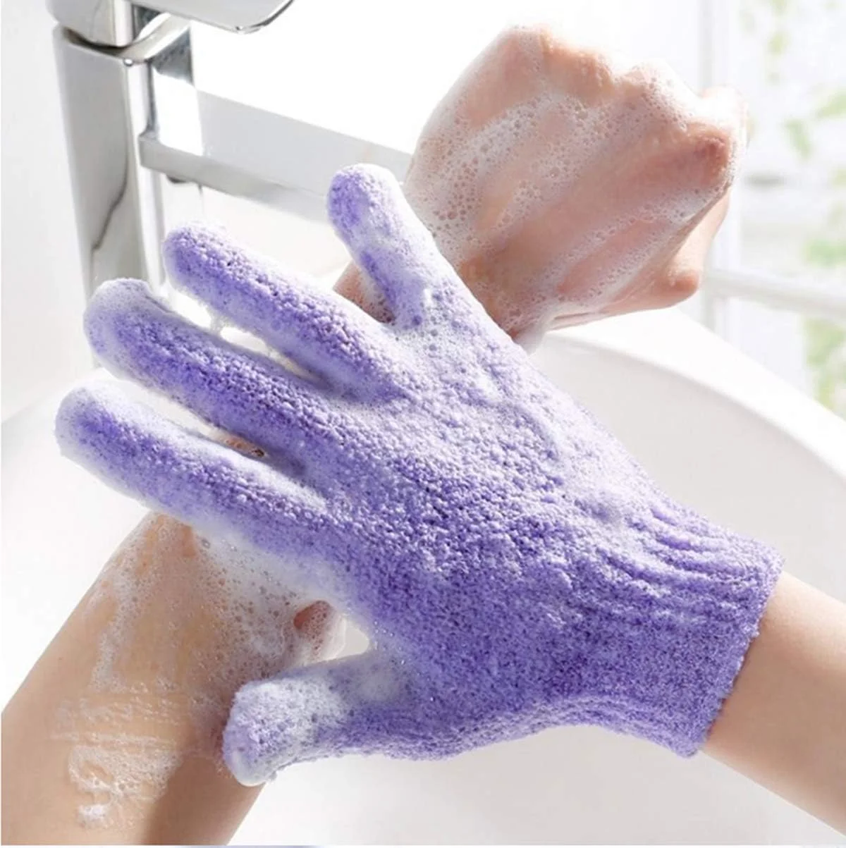 یو-هوم، 10 عدد دستکش لایه بردار، دستکش حمام، اسکرابر، دستکش اسکراب برای حمام، اسپا، ماساژ و اسکراب بدن، از بین برنده سلول های مرده پوست یو-هوم، 10 عدد دستکش لایه بردار، دستکش حمام، اسکرابر، دستکش اسکراب برای حمام، اسپا، ماساژ و اسکراب بدن، از بین برنده سلول های مرده پوست