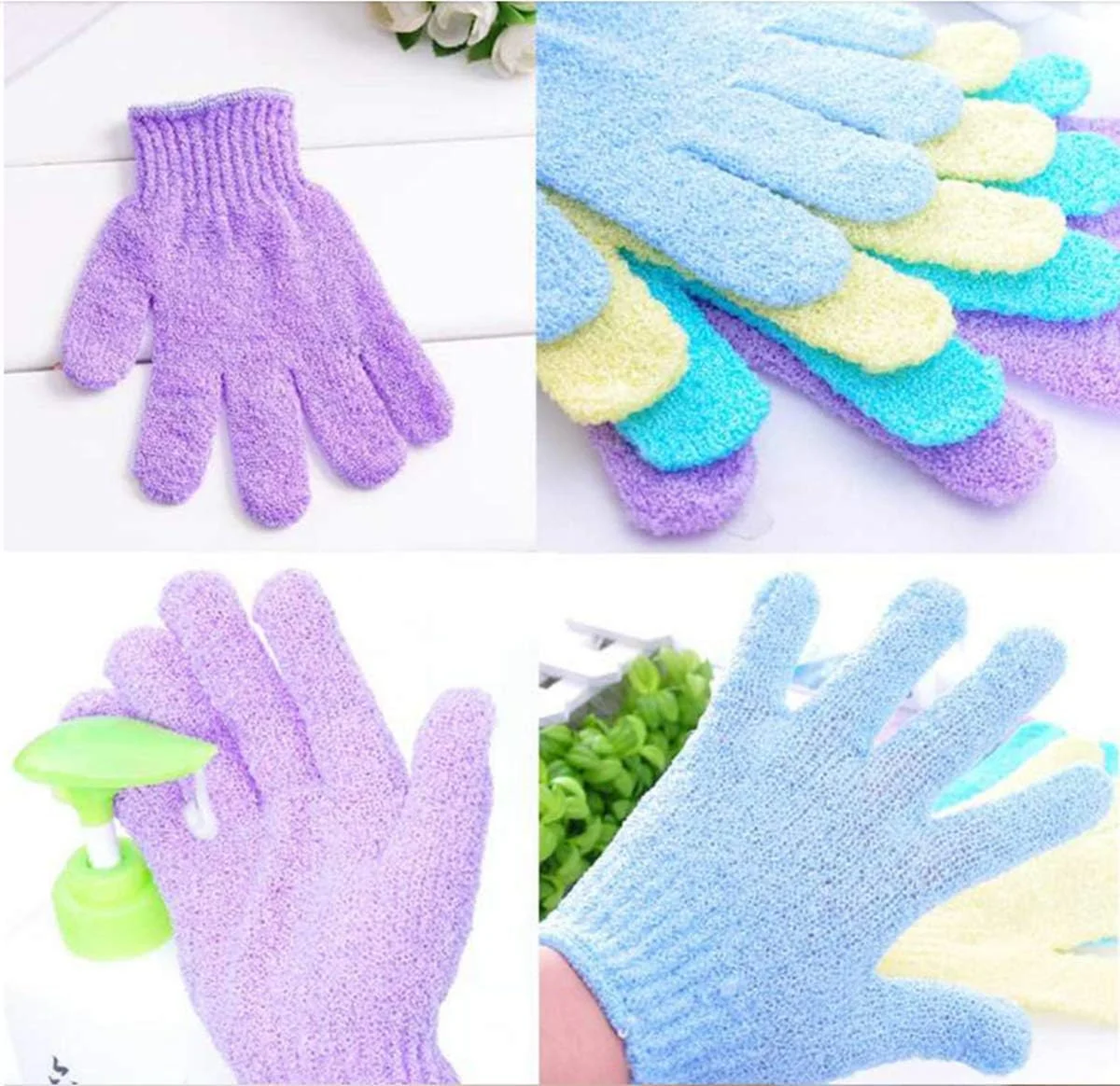 یو-هوم، 10 عدد دستکش لایه بردار، دستکش حمام، اسکرابر، دستکش اسکراب برای حمام، اسپا، ماساژ و اسکراب بدن، از بین برنده سلول های مرده پوست یو-هوم، 10 عدد دستکش لایه بردار، دستکش حمام، اسکرابر، دستکش اسکراب برای حمام، اسپا، ماساژ و اسکراب بدن، از بین برنده سلول های مرده پوست