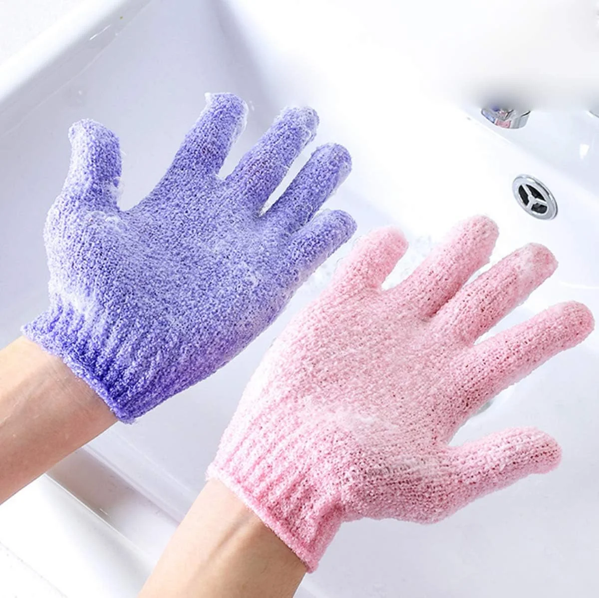 یو-هوم، 10 عدد دستکش لایه بردار، دستکش حمام، اسکرابر، دستکش اسکراب برای حمام، اسپا، ماساژ و اسکراب بدن، از بین برنده سلول های مرده پوست یو-هوم، 10 عدد دستکش لایه بردار، دستکش حمام، اسکرابر، دستکش اسکراب برای حمام، اسپا، ماساژ و اسکراب بدن، از بین برنده سلول های مرده پوست