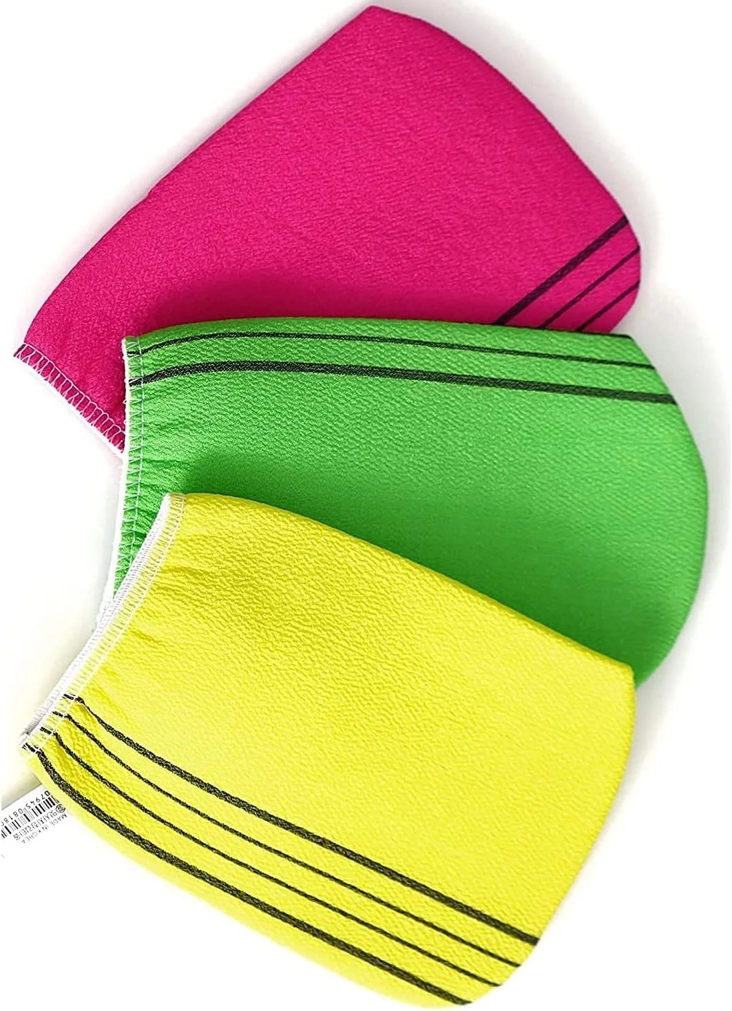 لیف حمام لایه بردار ضد آفتاب، پارچه حوله ای کره ای برای لایه برداری، دستکش اسکراب لایه بردار برای حمام و دوش، از بین بردن سلول های خشک و مرده پوست، مناسب برای انواع پوست، بسته 3 عددی لیف حمام لایه بردار ضد آفتاب، پارچه حوله ای کره ای برای لایه برداری، دستکش اسکراب لایه بردار برای حمام و دوش، از بین بردن سلول های خشک و مرده پوست، مناسب برای انواع پوست، بسته 3 عددی