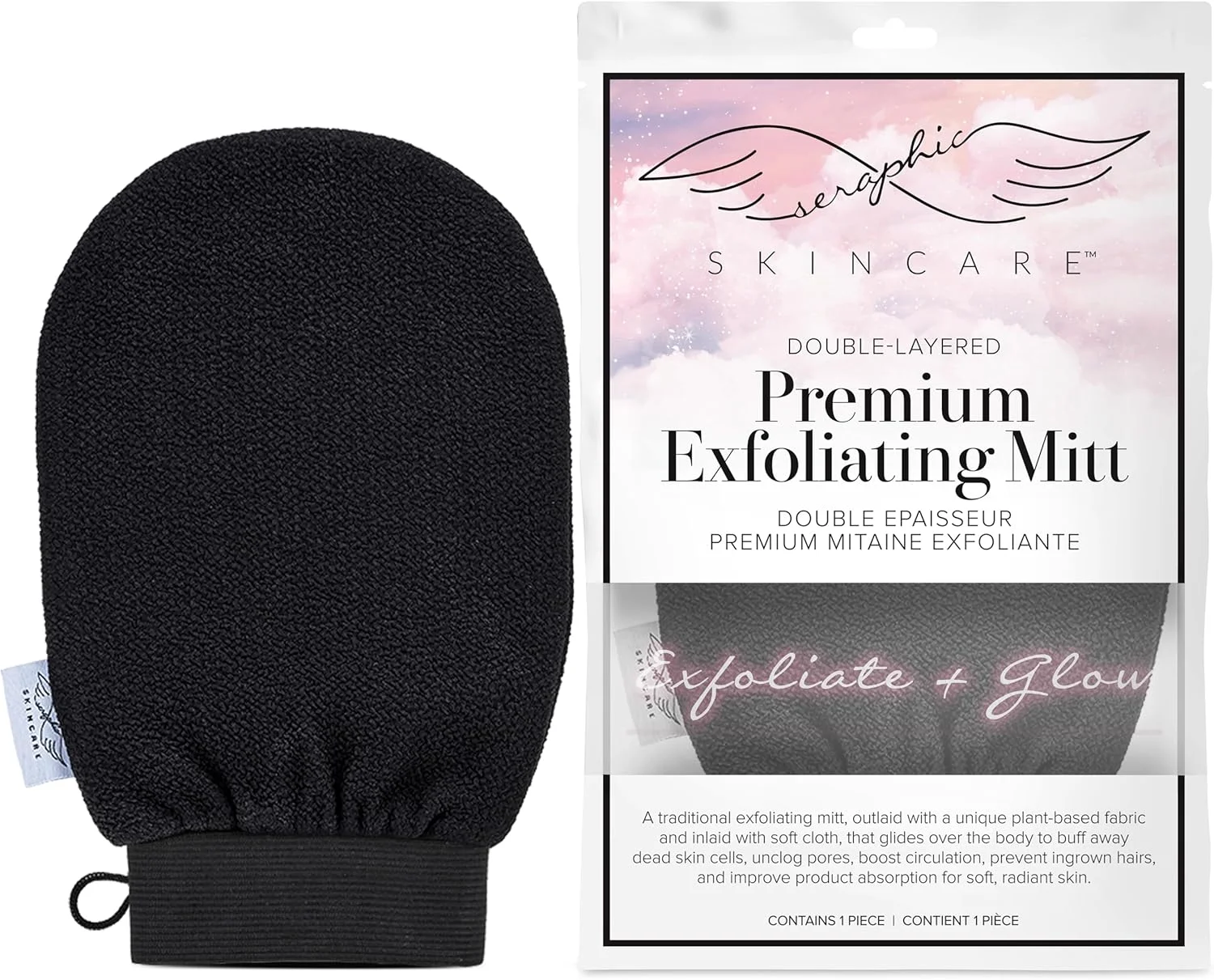 دستکش لایه بردار دو لایه کره ای Seraphic Skincare برای لایه برداری عمیق - دستکش لایه بردار الیاف ویسکوز برای دستیابی به پوستی صاف و درخشان - از بین برنده و پخش کننده برنزه کننده خودکار برای برنزه شدن یکنواخت و بی نقص دستکش لایه بردار دو لایه کره ای Seraphic Skincare برای لایه برداری عمیق - دستکش لایه بردار الیاف ویسکوز برای دستیابی به پوستی صاف و درخشان - از بین برنده و پخش کننده برنزه کننده خودکار برای برنزه شدن یکنواخت و بی نقص