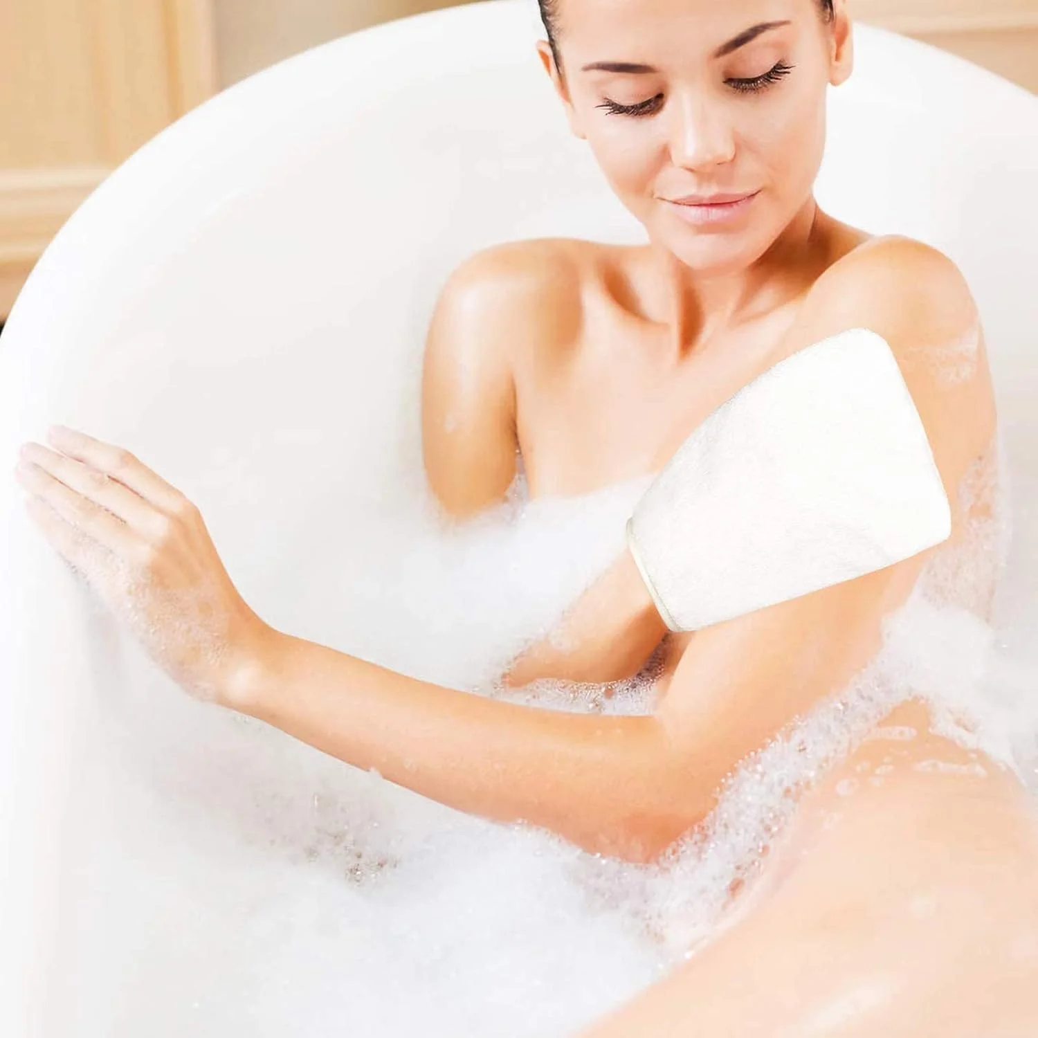 PHOGARY 10 Pack Microfiber Body Wash Mitts, Soft Face Mitten, Bath Spa Cloth, Reusable Makeup Remover Mitt Gloves, European Style Wash Cloth, 6×8 inch (White) PHOGARY 10 Pack Microfiber Body Wash Mitts, Soft Face Mitten, Bath Spa Cloth, Reusable Makeup Remover Mitt Gloves, European Style Wash Cloth, 6×8 inch (White)