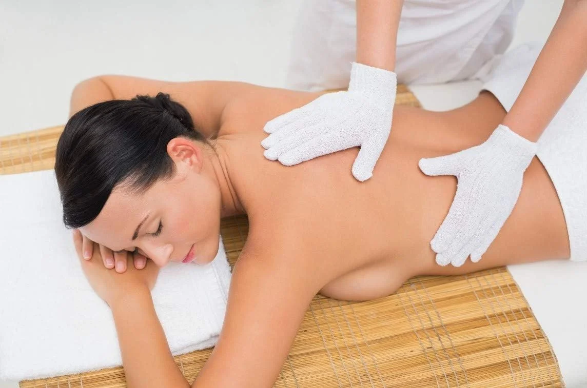 4 جفت دستکش لایه بردار - دستکش اسکراب ممتاز برای حمام، اسپا، ماساژ و اسکراب بدن - لوازم جانبی لایه برداری اسپا برای مردان و زنان