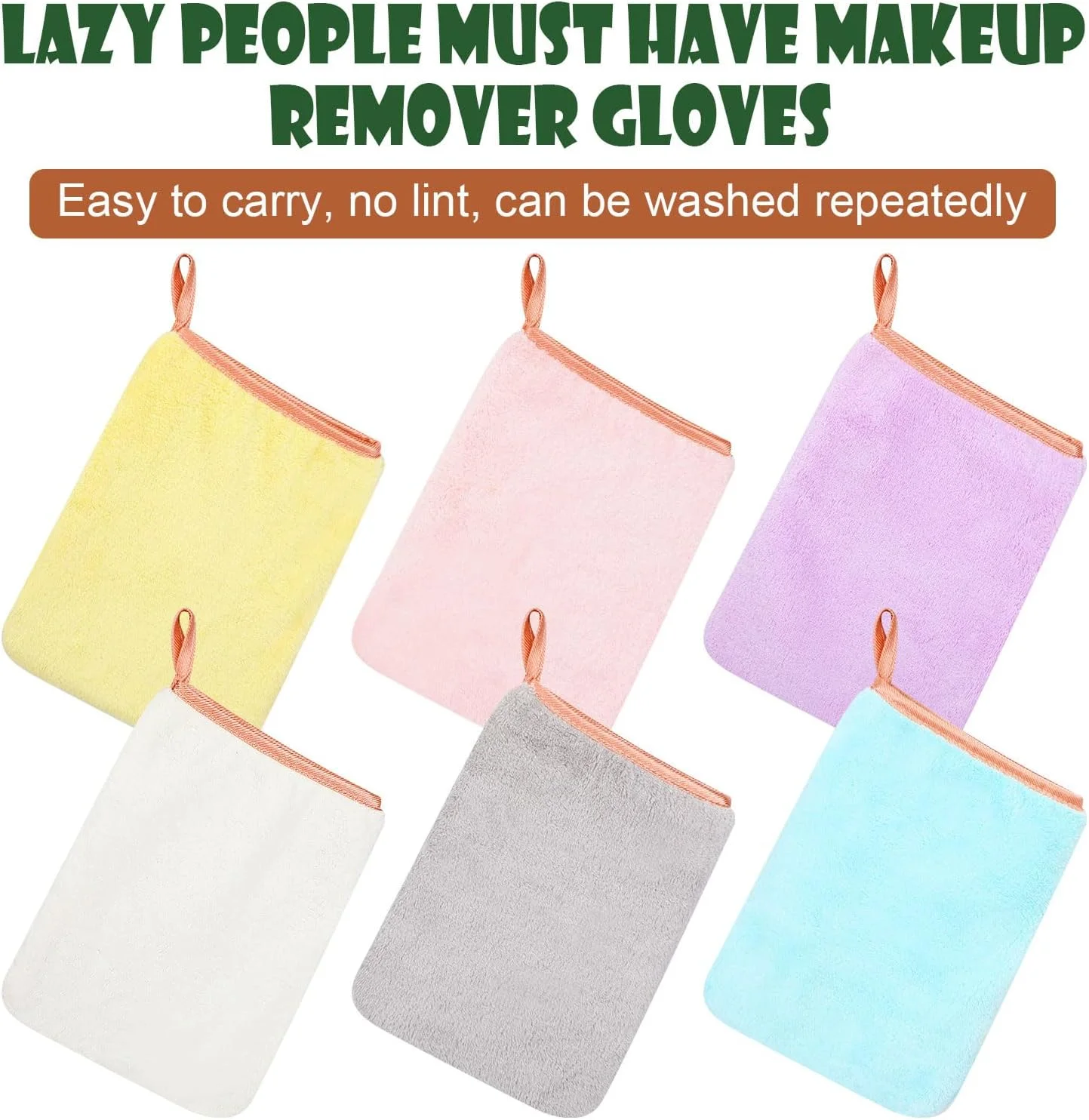 دستمال حوله ای میکروفایبر شستشوی بدن PHOGARY، بسته 6 عددی، 15x21 سانتی متر، فوق العاده جاذب و نرم، پارچه اسپا برای پاکسازی صورت و بدن، دستکش های پاک کننده آرایش قابل استفاده مجدد، 6 رنگ