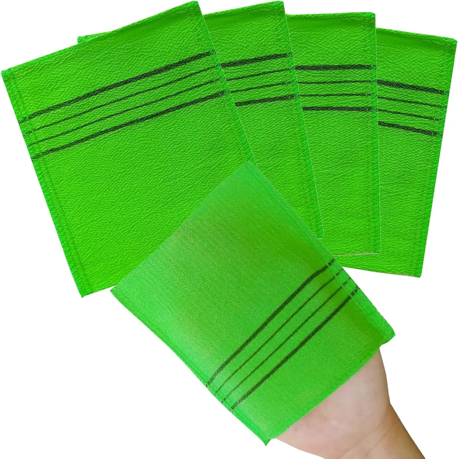 NOPIGO Korean Asian Exfoliating Bath Washcloth Mitt for Remove Dead Skin.Exfoliating Body Scrubber.Exfoliating Gloves for Body Scrub (Green 4) NOPIGO Korean Asian Exfoliating Bath Washcloth Mitt for Remove Dead Skin.Exfoliating Body Scrubber.Exfoliating Gloves for Body Scrub (Green 4)