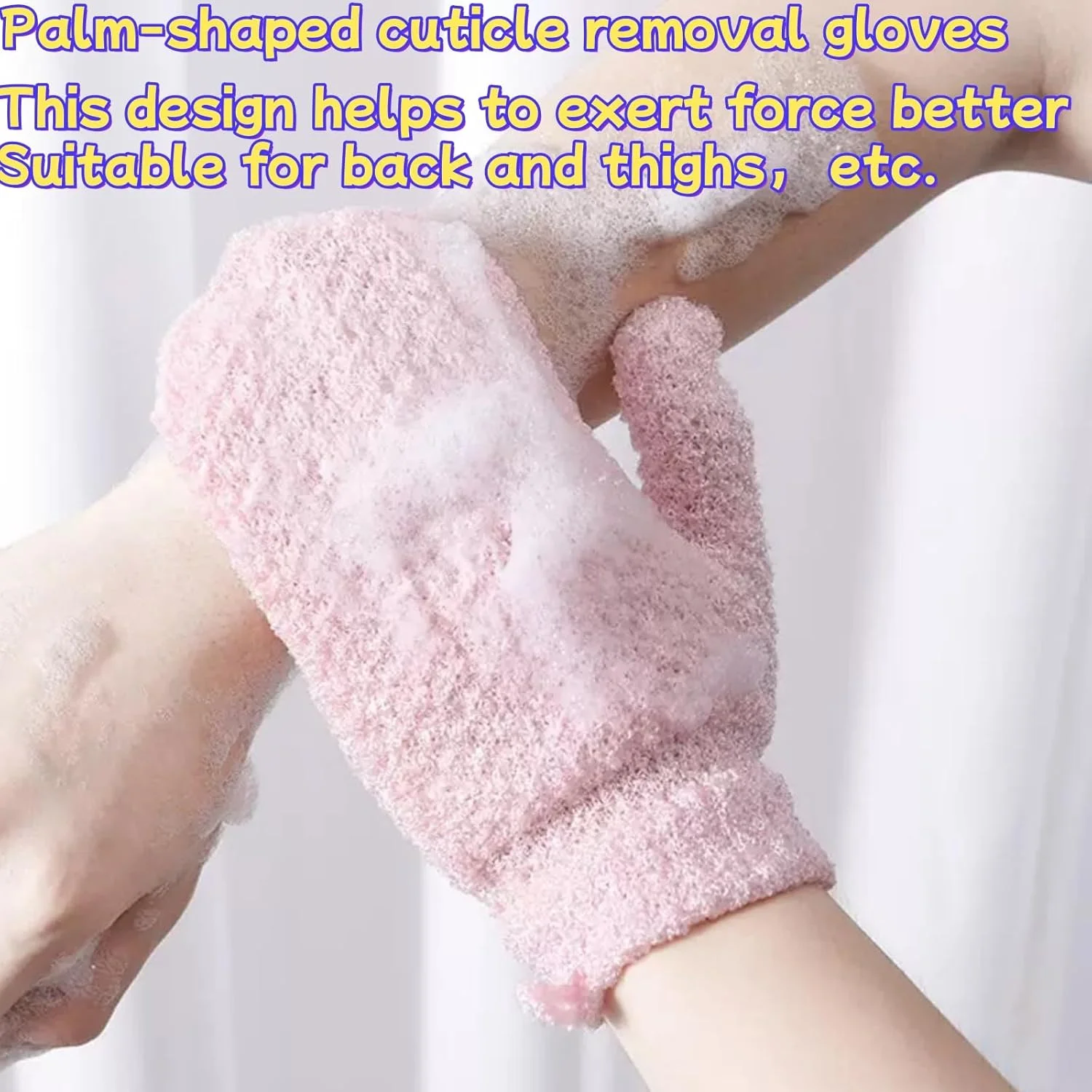 دستکش لایه بردار حمام OASIHIVE، 5 جفت، مناسب برای دوش، اسپا، ماساژ و اسکراب بدن، از بین برنده سلول های مرده پوست، دارای حلقه آویز، ست دستکش پنج انگشتی و پوشیده از انگشت دستکش لایه بردار حمام OASIHIVE، 5 جفت، مناسب برای دوش، اسپا، ماساژ و اسکراب بدن، از بین برنده سلول های مرده پوست، دارای حلقه آویز، ست دستکش پنج انگشتی و پوشیده از انگشت