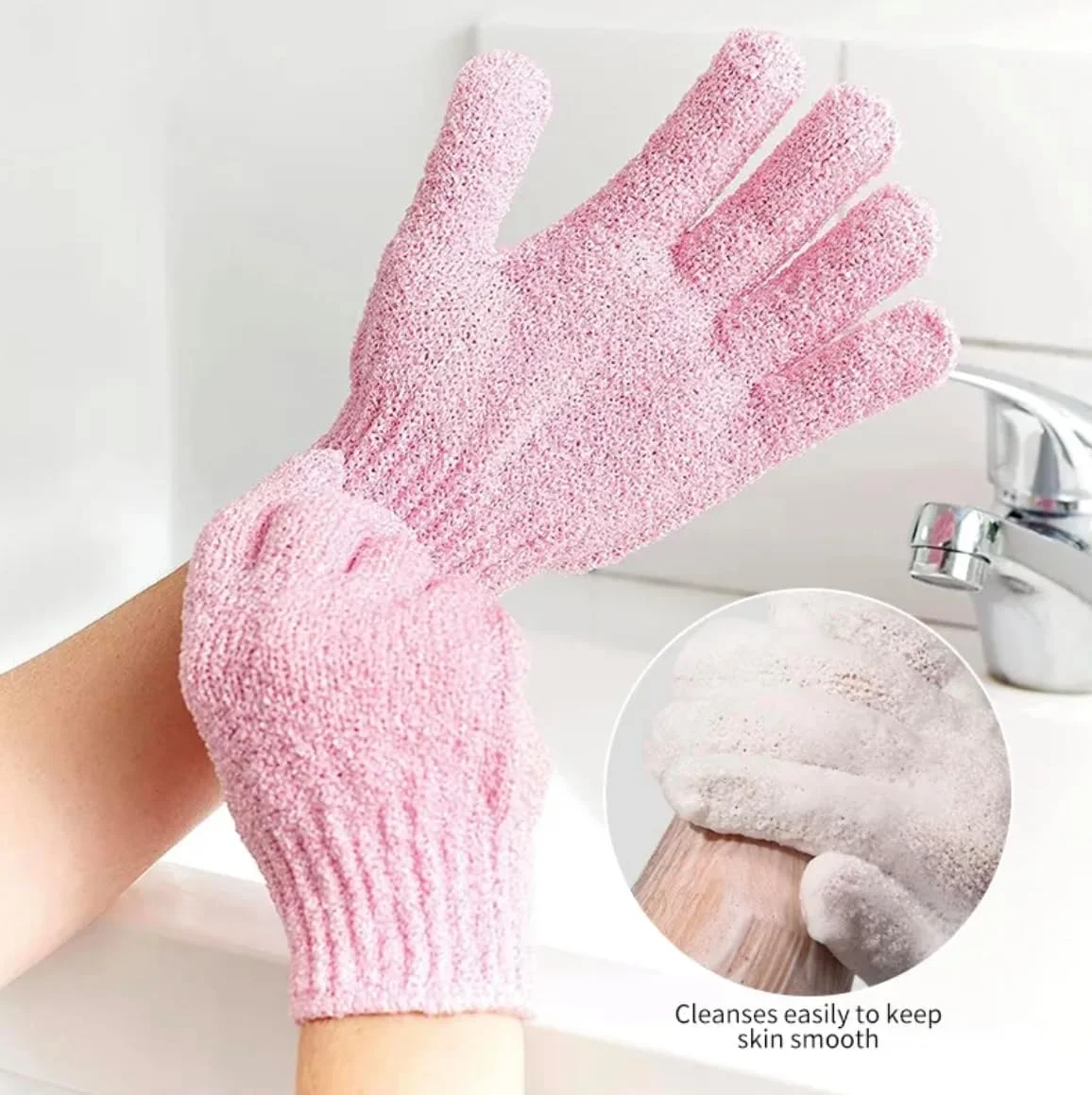 دستکش لایه بردار بدن 2 عددی، دستکش اسکراب حمام دو طرفه برای پاکسازی عمیق پوست، اسکرابر دوش برای از بین بردن پوست مرده، دستکش لایه بردار قابل استفاده مجدد برای زنان و مردان دستکش لایه بردار بدن 2 عددی، دستکش اسکراب حمام دو طرفه برای پاکسازی عمیق پوست، اسکرابر دوش برای از بین بردن پوست مرده، دستکش لایه بردار قابل استفاده مجدد برای زنان و مردان