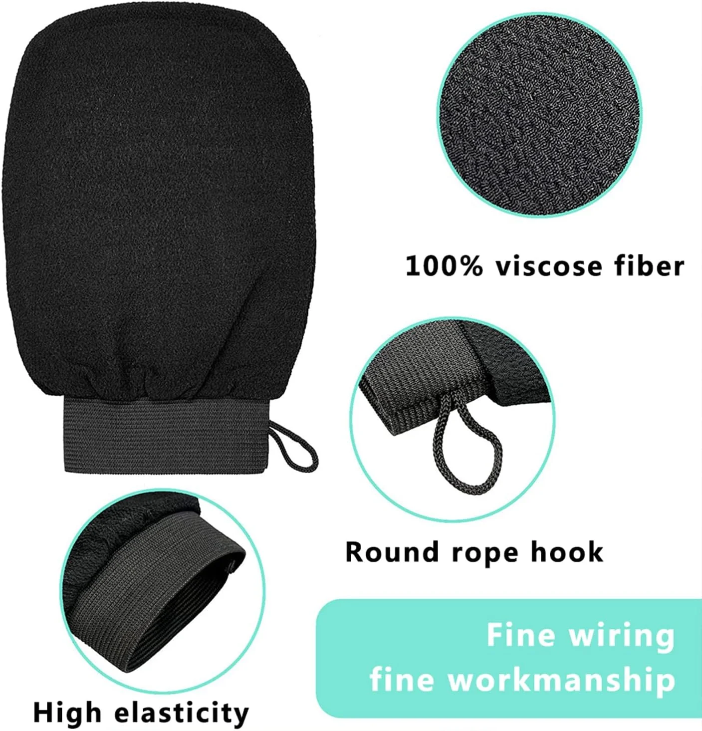 2 عدد دستکش لایه بردار عمیق برای بدن، دستکش های اسکراب حمام لایه بردار برای از بین بردن پوست مرده 2 عدد دستکش لایه بردار عمیق برای بدن، دستکش های اسکراب حمام لایه بردار برای از بین بردن پوست مرده