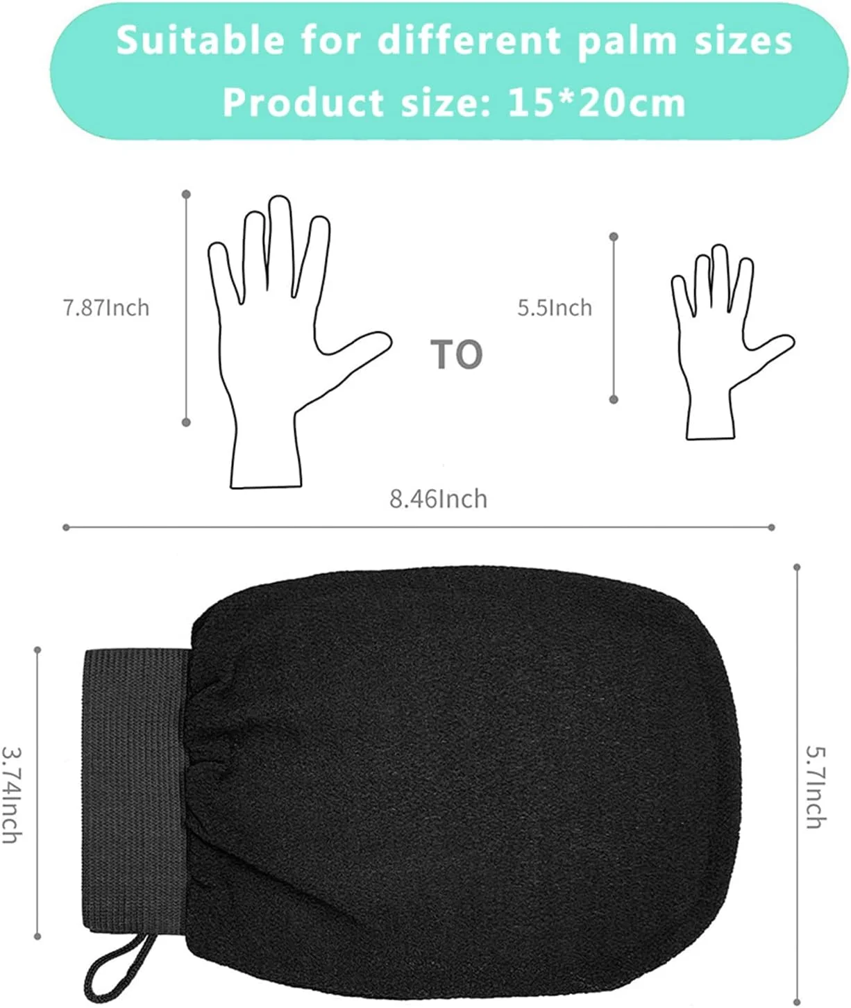 2 عدد دستکش لایه بردار عمیق برای بدن، دستکش های اسکراب حمام لایه بردار برای از بین بردن پوست مرده 2 عدد دستکش لایه بردار عمیق برای بدن، دستکش های اسکراب حمام لایه بردار برای از بین بردن پوست مرده