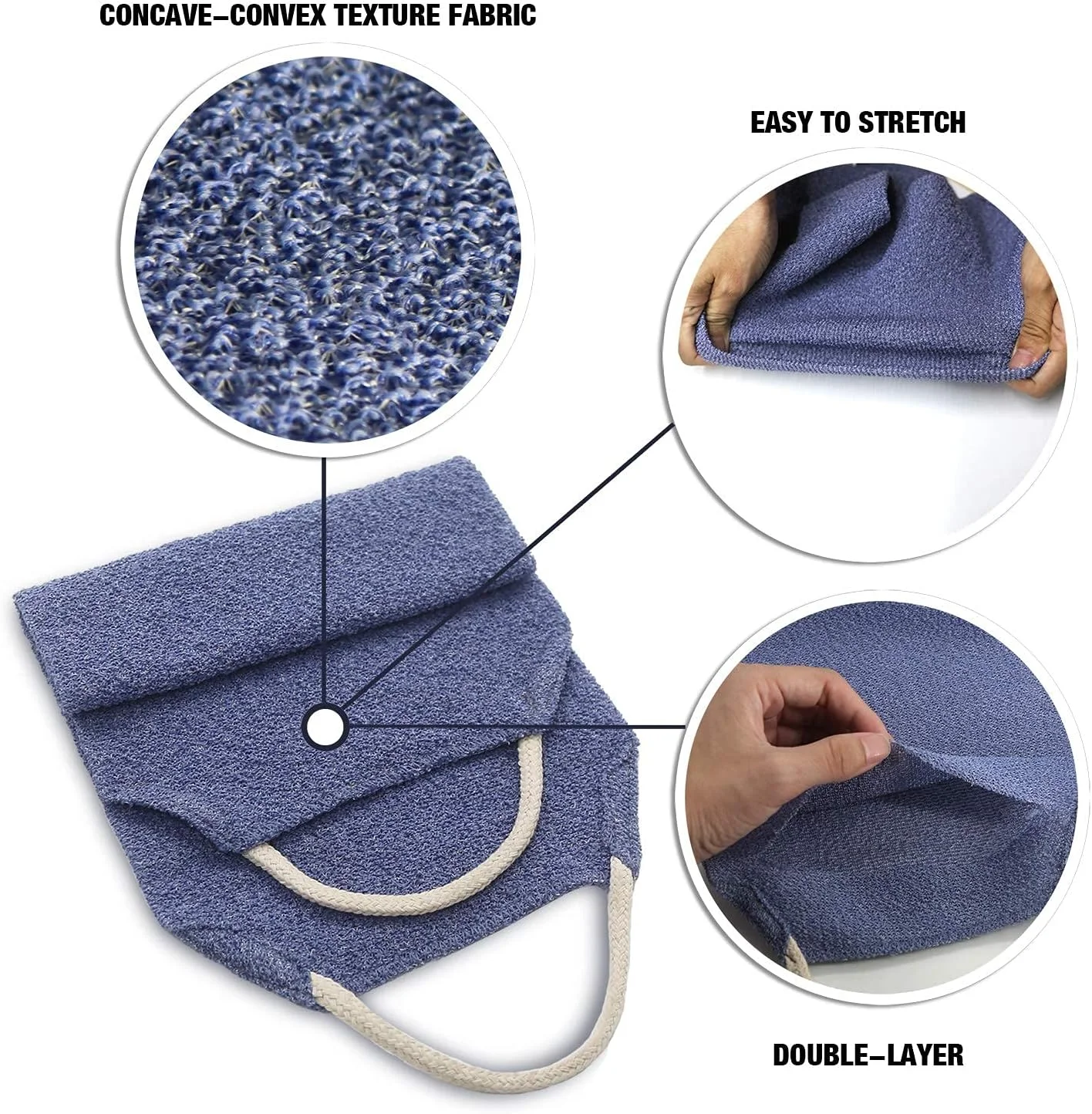 لیف اسکراب لایه بردار پشت اِوریدوِر با دسته، دو طرفه برای شستشوی عمیق بدن، ماساژ پوست و تحریک گردش خون، مناسب آقایان و بانوان، سایز آزاد (لیف پشت) لیف اسکراب لایه بردار پشت اِوریدوِر با دسته، دو طرفه برای شستشوی عمیق بدن، ماساژ پوست و تحریک گردش خون، مناسب آقایان و بانوان، سایز آزاد (لیف پشت)