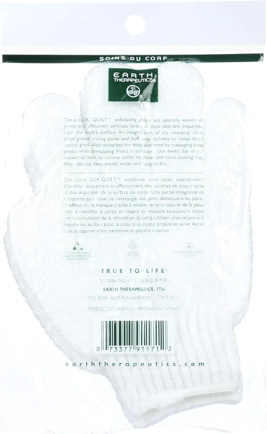 Earth Therapeutics Hydro Exfoliating Gloves, White, 1 Pair Earth Therapeutics Hydro Exfoliating Gloves, White, 1 Pair