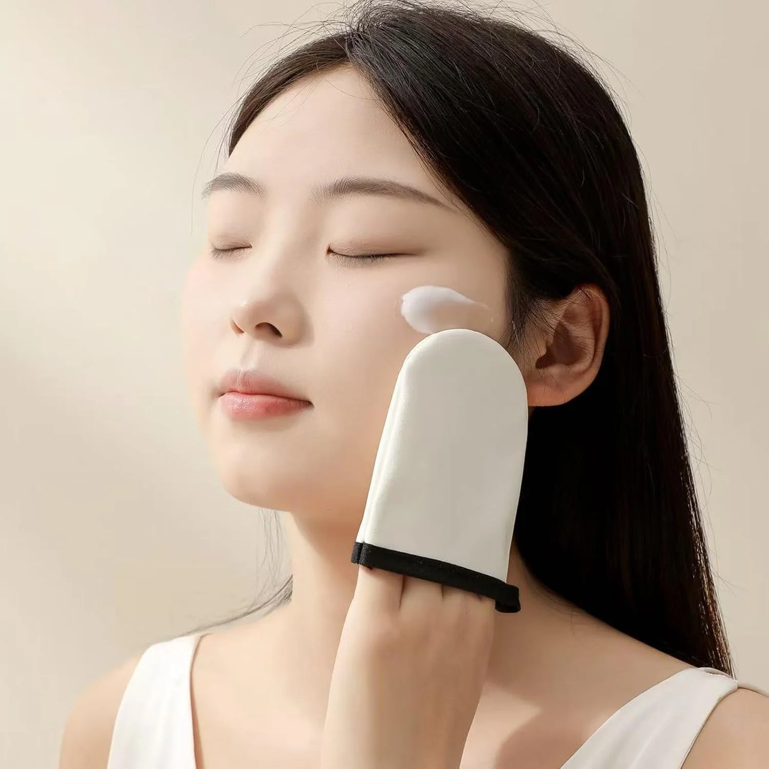 دستکش برنزه کننده | کیت اپلیکاتور لوسیون دستکش برنزه کننده خودکار، اپلیکاتور پشت قابل شستشو برای روغن های حمام اسپا لوسیون موس آرایش باشگاه روزانه ساحل مسافرت عصر تولد