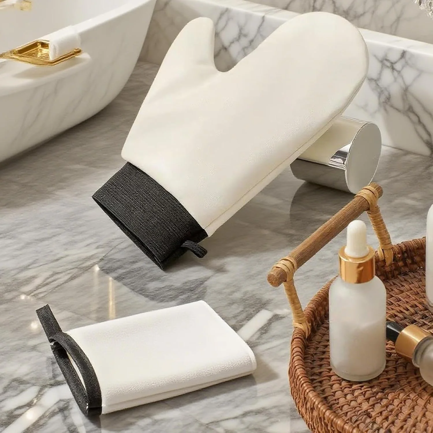 دستکش برنزه کننده | دستکش برنزه کننده بدون آفتاب | اپلیکاتور پشتی قابل شستشو برای روغن های حمام اسپا لوسیون موس آرایش باشگاه روزانه ساحل مسافرت تولد دستکش برنزه کننده | دستکش برنزه کننده بدون آفتاب | اپلیکاتور پشتی قابل شستشو برای روغن های حمام اسپا لوسیون موس آرایش باشگاه روزانه ساحل مسافرت تولد