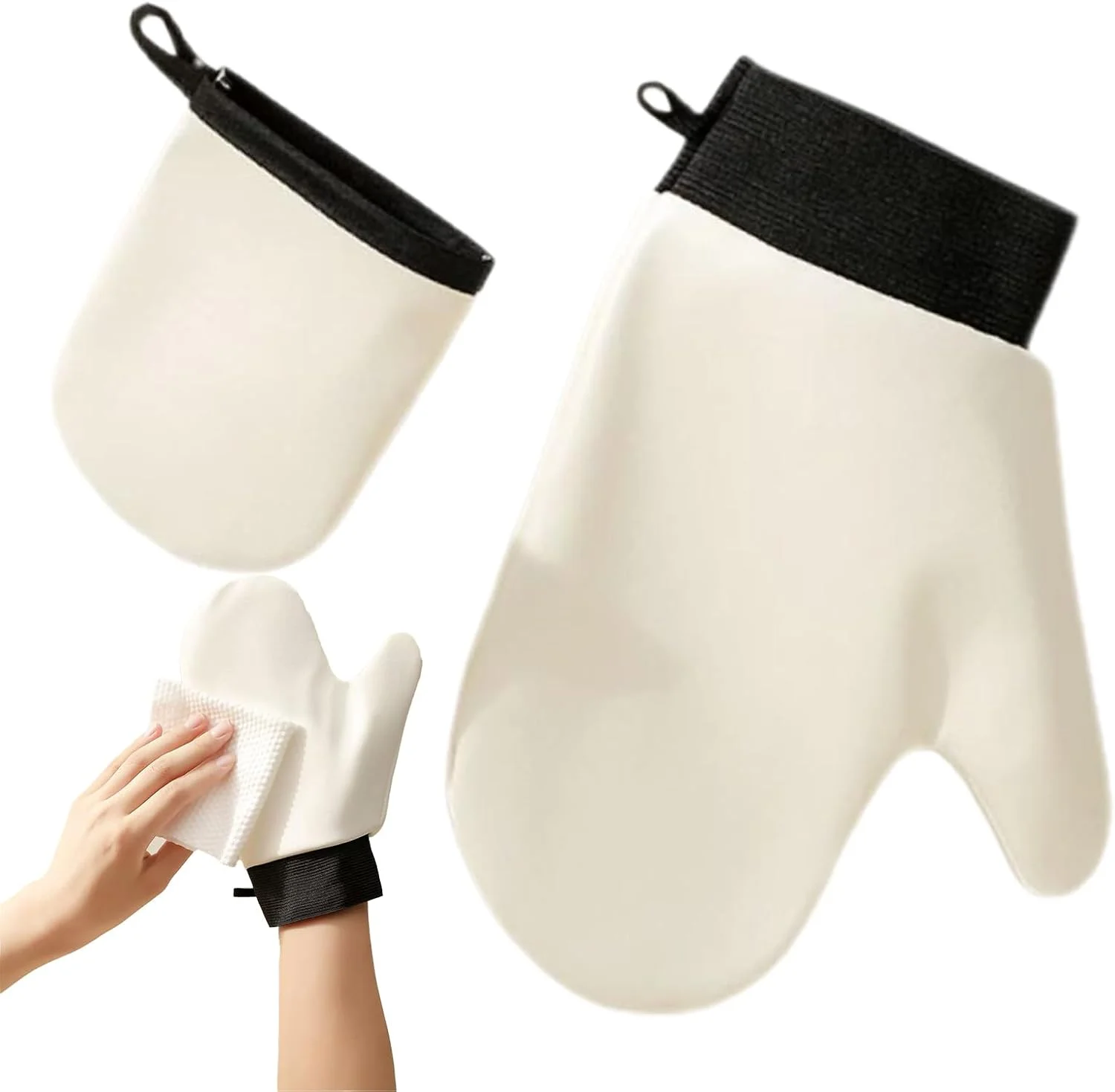 دستکش برنزه کننده | دستکش برنزه کننده بدون آفتاب | اپلیکاتور پشتی قابل شستشو برای روغن های حمام اسپا لوسیون موس آرایش باشگاه روزانه ساحل مسافرت تولد دستکش برنزه کننده | دستکش برنزه کننده بدون آفتاب | اپلیکاتور پشتی قابل شستشو برای روغن های حمام اسپا لوسیون موس آرایش باشگاه روزانه ساحل مسافرت تولد