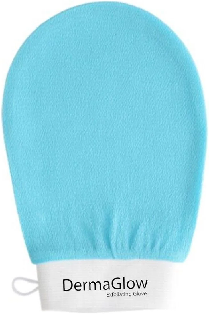 درما گلو - دستکش لایه بردار کره ای، لایه برداری عمیق پوست، اسکرابر بدن ویسکوز خالص، لایه بردار کره ای.