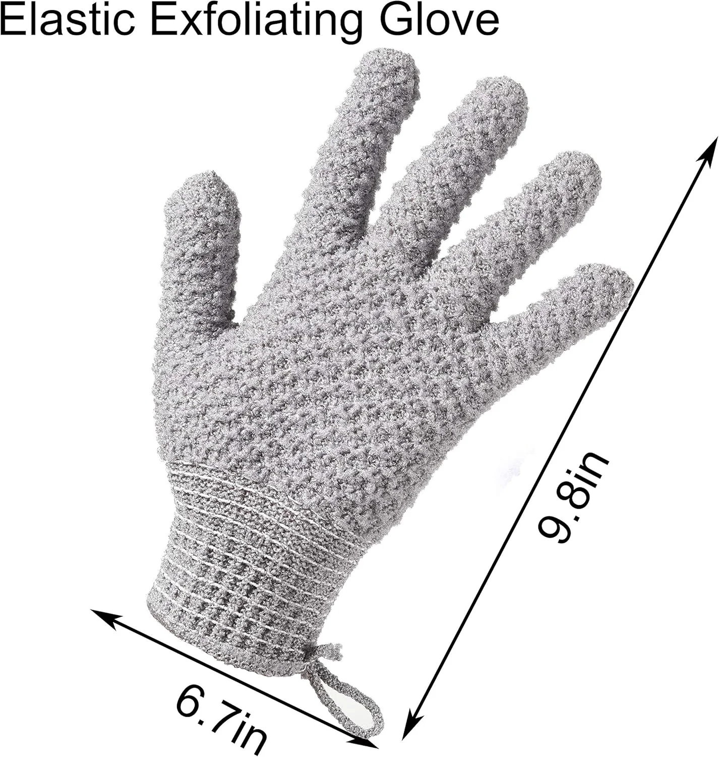 دستکش لایه بردار حمام CLEEDY - 4 عدد دستکش لایه بردار بزرگ و بلند برای دوش