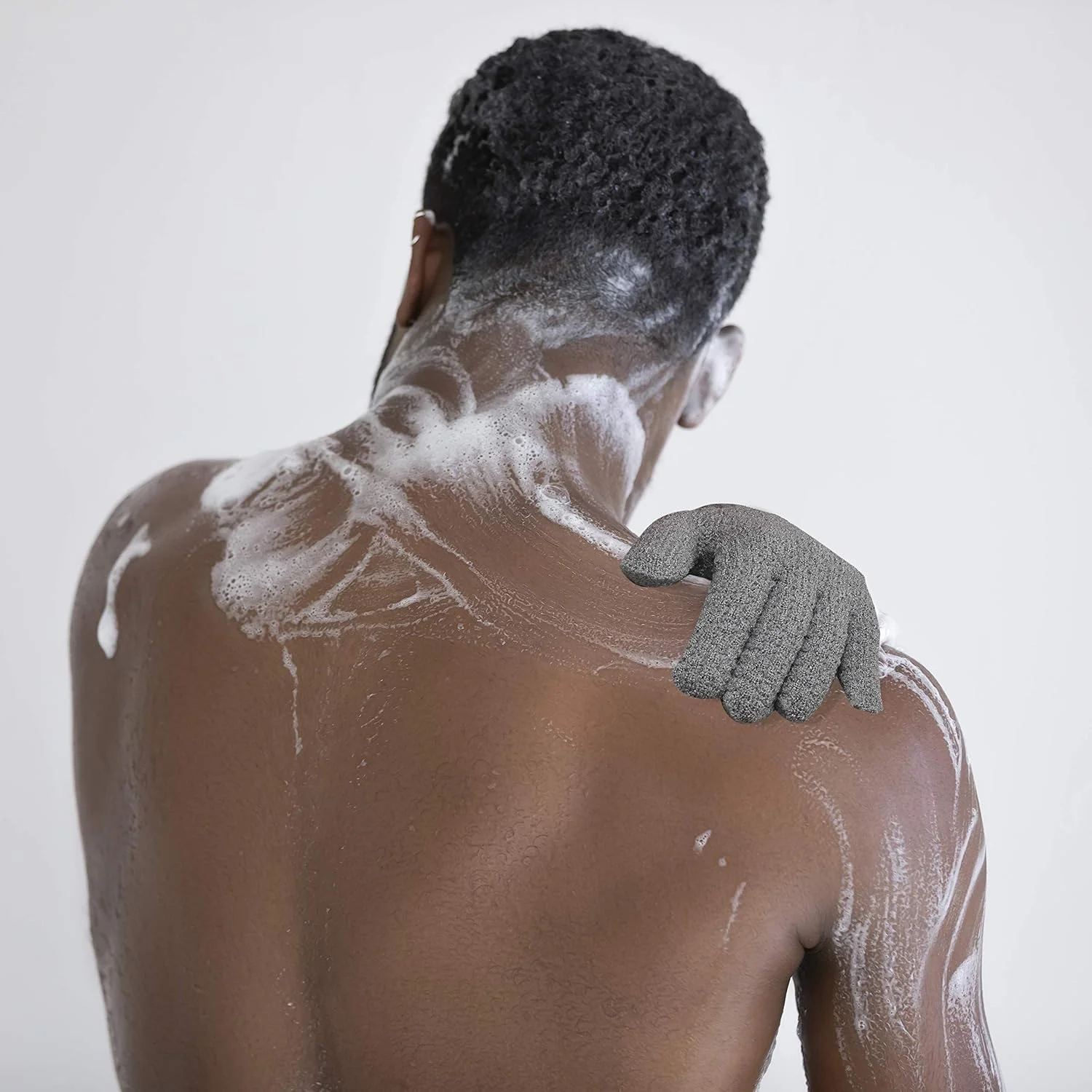 دستکش لایه بردار حمام CLEEDY - 4 عدد دستکش لایه بردار بزرگ و بلند برای دوش