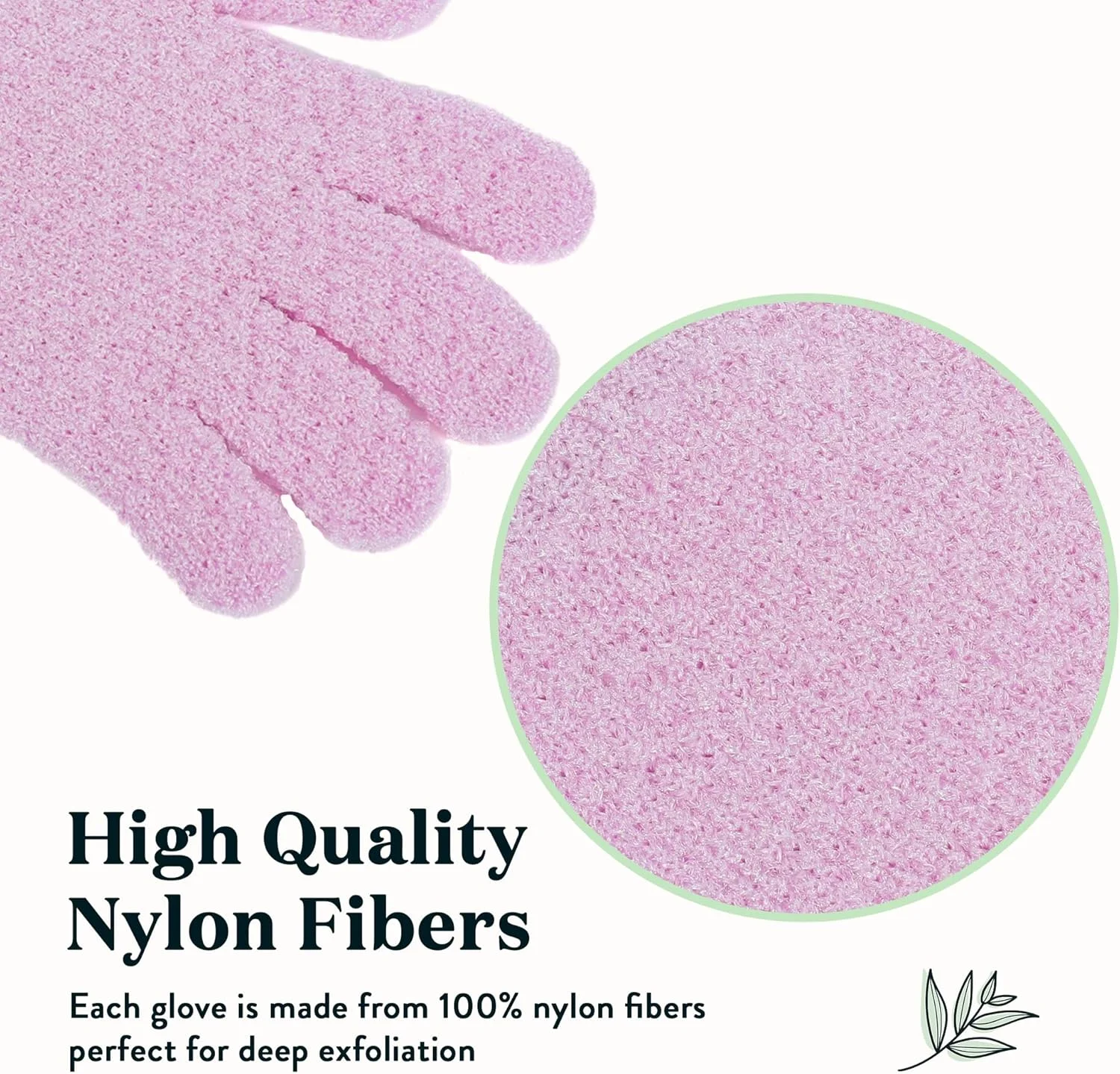 دستکش لایه بردار سفید Bare Botanics بسته 4 عددی مناسب حمام | 100% الیاف نایلونی | دستکش حمام لایه بردار مناسب لایه برداری | دستکش حمام و از بین برنده پوست مرده بدن | دستکش لایه بردار مرطوب و خشک