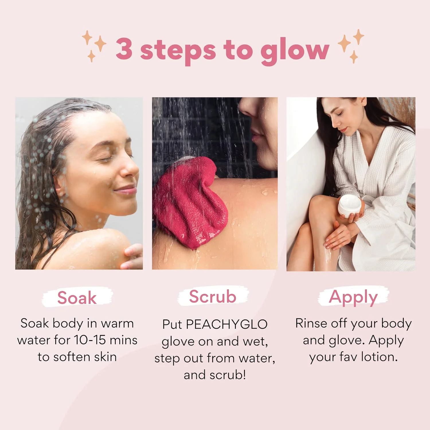 دستکش لایه بردار عمیق بدن شووی 2 عددی - دستکش اسکراب حمام، نرم کننده و روشن کننده پوست، از بین برنده پوست مرده بانوان، ابریشمی و لطیف