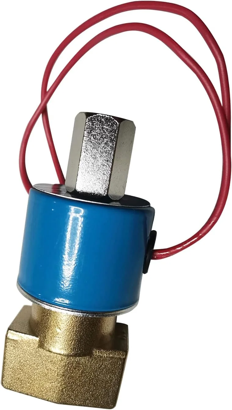 شیر الکترومغناطیسی 3 راهه BEBALETY G1/4 اینچ، عملکرد مستقیم برنجی N/C KSD برای آب 0-0.9 مگاپاسکال